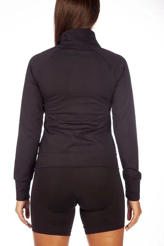 Chaqueta Fitness Mujer Secado Rápido Search Negro 5/7