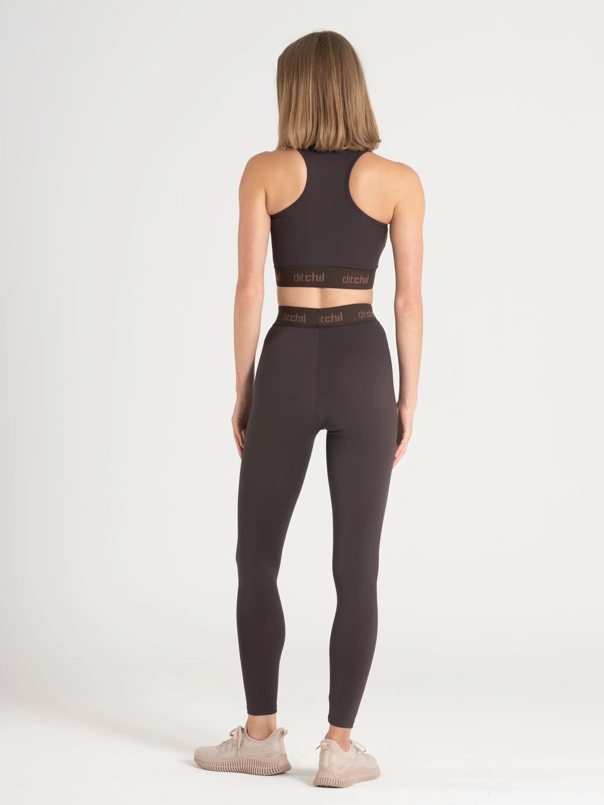 Sujetador Deportivo Fitness Mujer Banda Elástica Evade Marrón 2/3