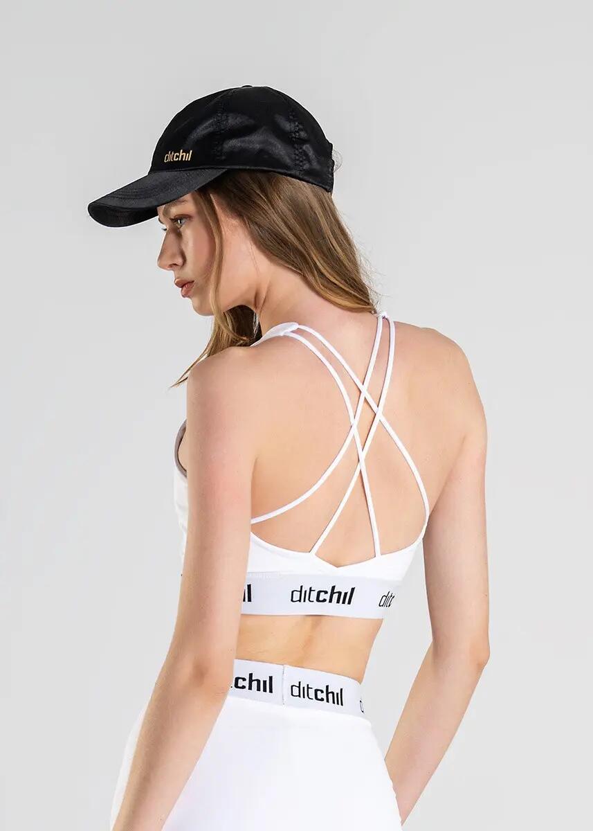 Soutien Desportivo Fitness Mulher Costas Cruzadas Escape Branco 2/7