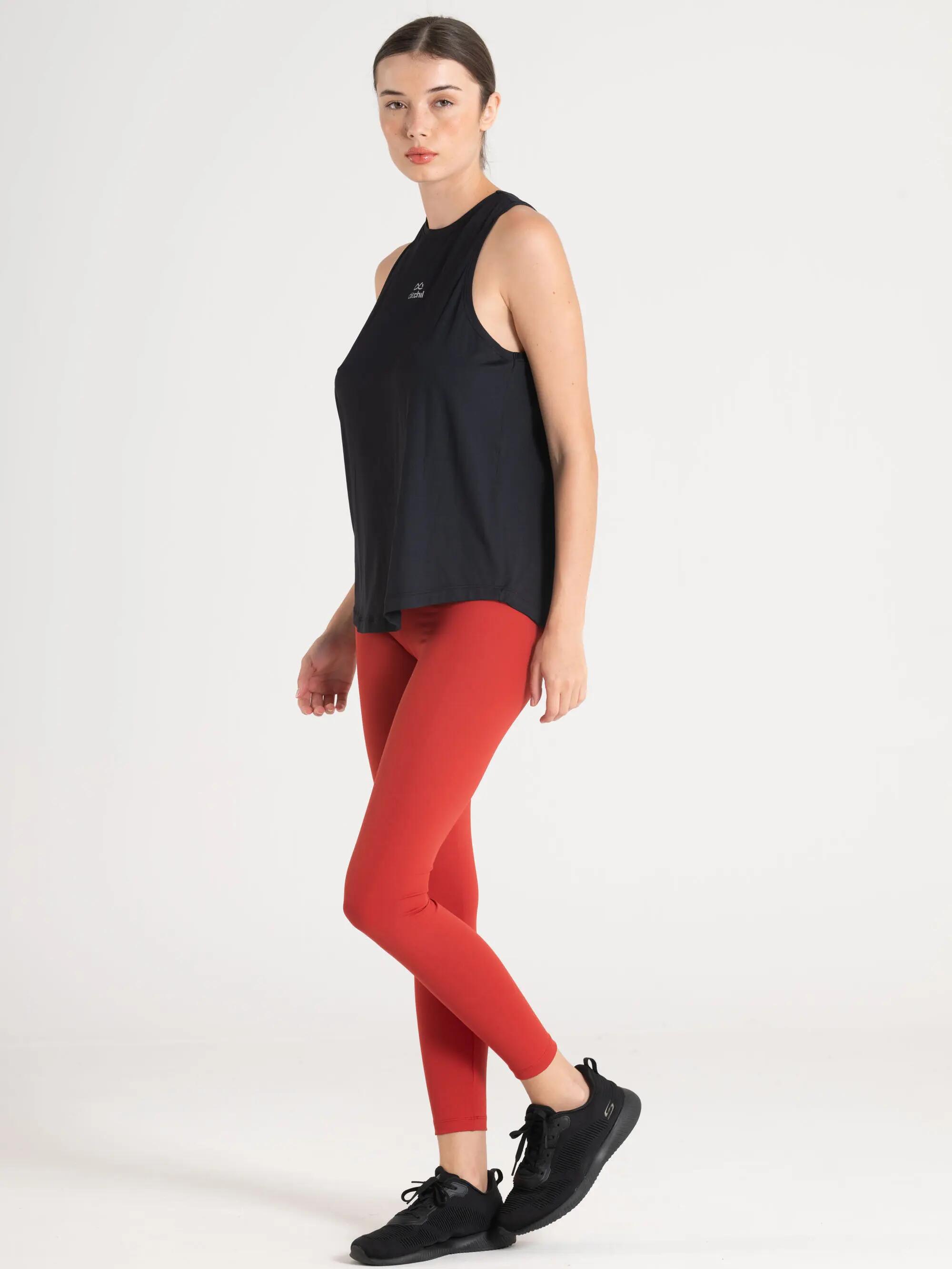 Camisola Sem Mangas Fitness Mulher Cava Ampla Beyond Preto 3/3