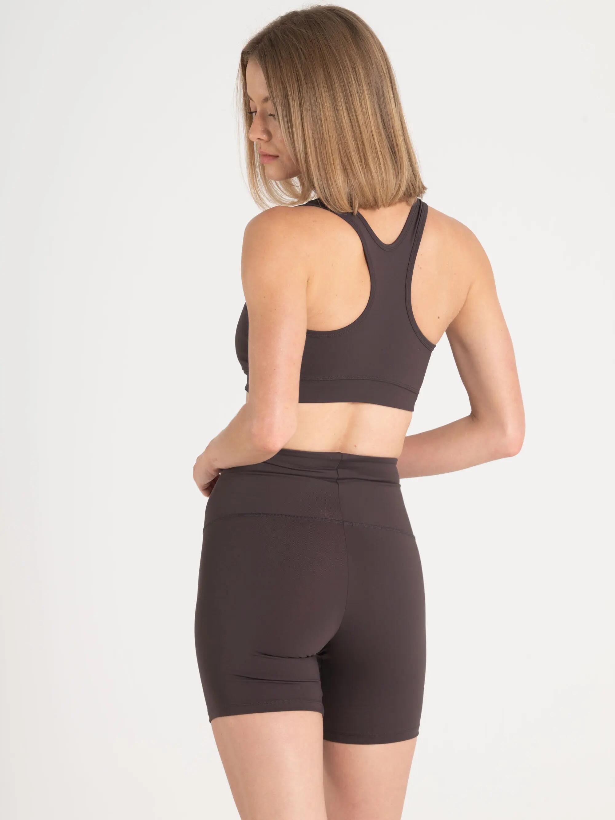 Calções Fitness Mulher Segunda Pele Alive Castanho 4/5