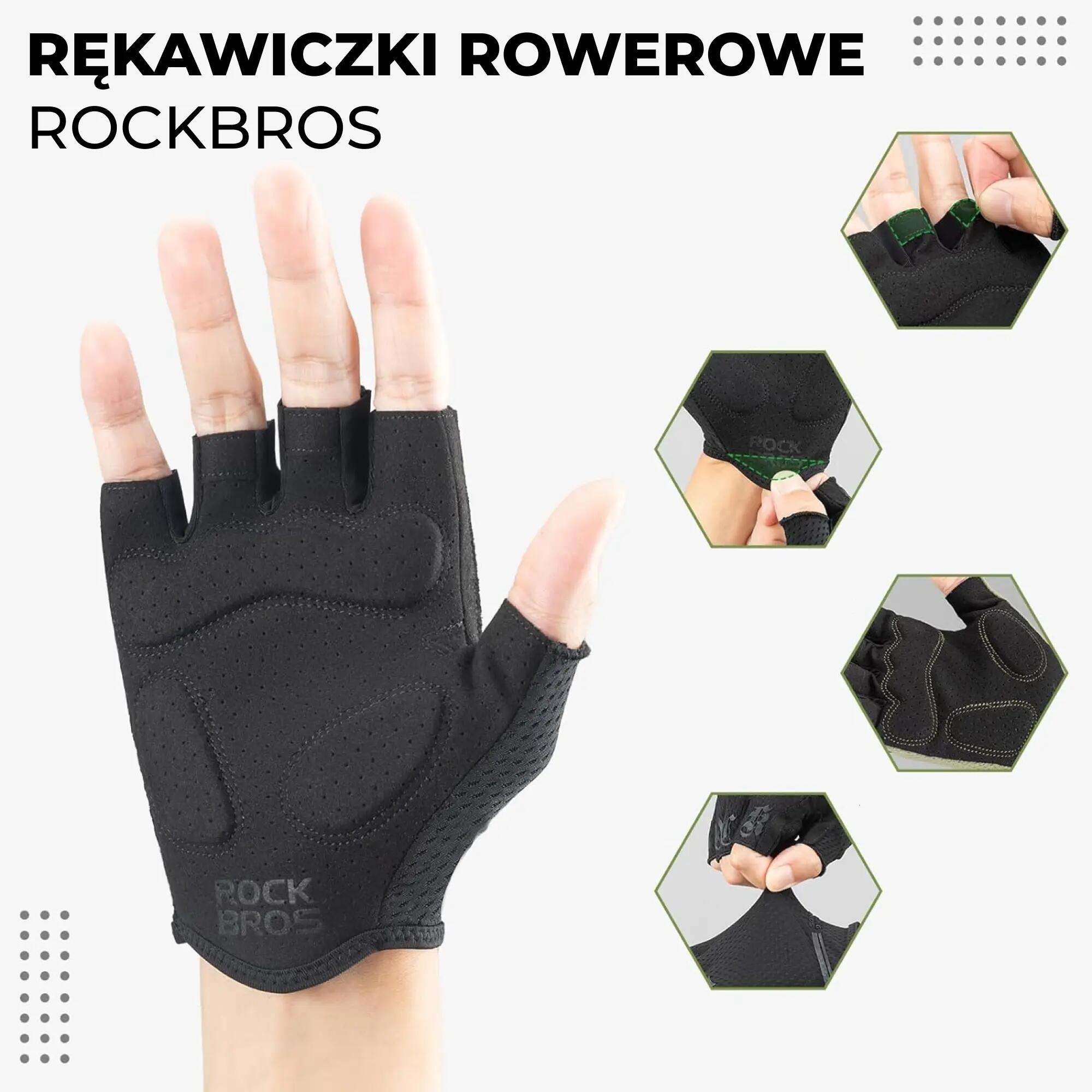 Rękawiczki rowerowe Rockbros 16220032 2/5