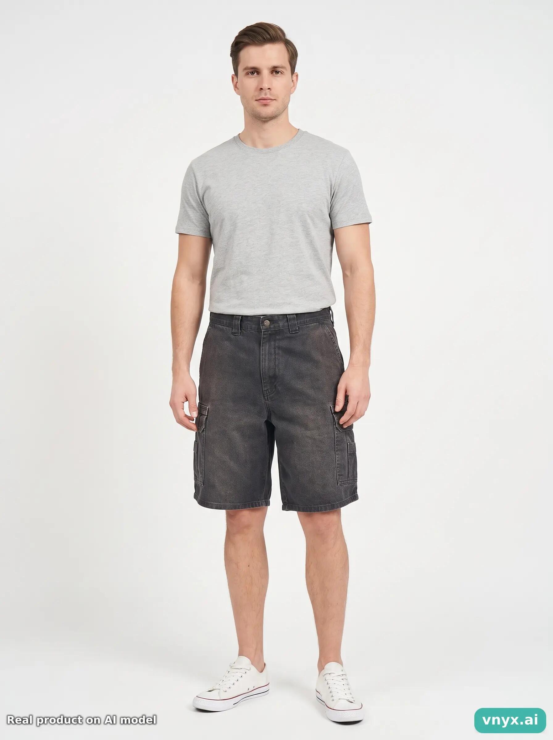 Second Life - Vintage Dickies Charcoal Shorts Men W33 3/6