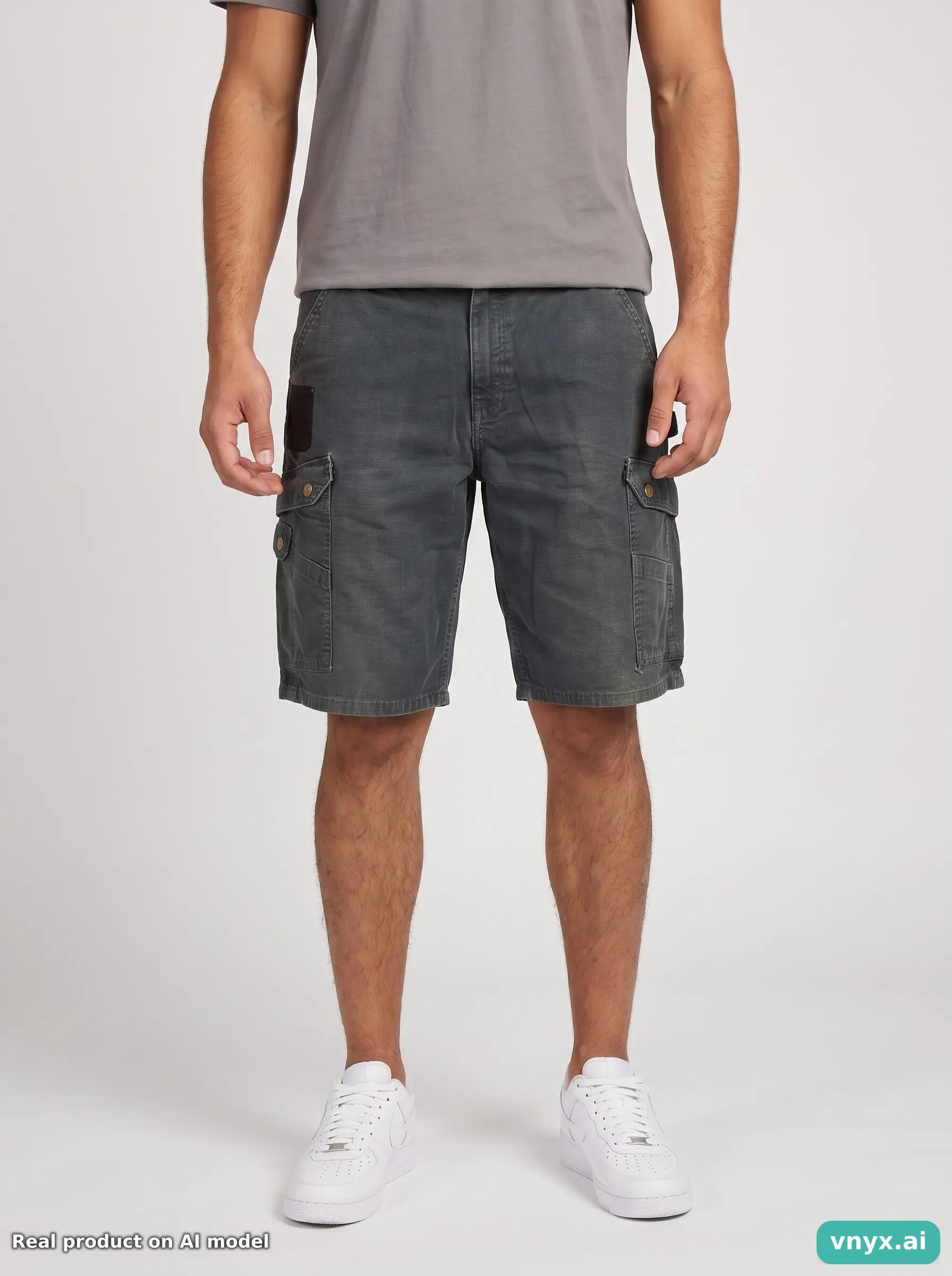 Second Life - Vintage Carhartt Charcoal Shorts Men 39 5/6