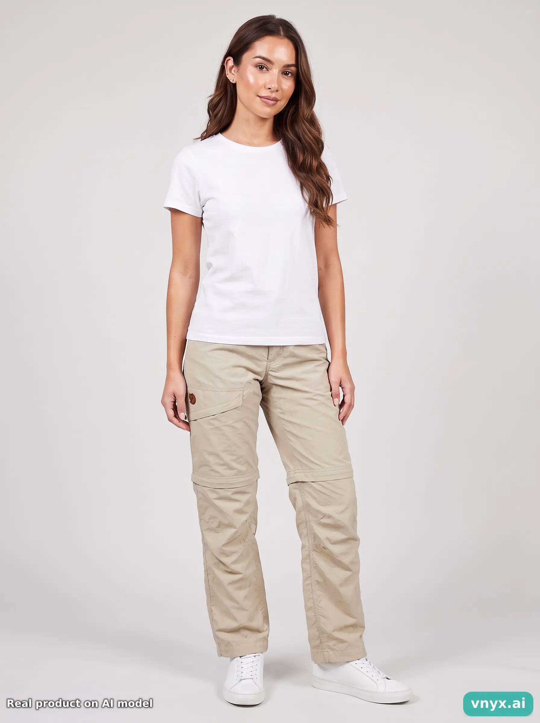 Second Life - Vintage Fjällräven Light Beige Trousers Women 34 6/6