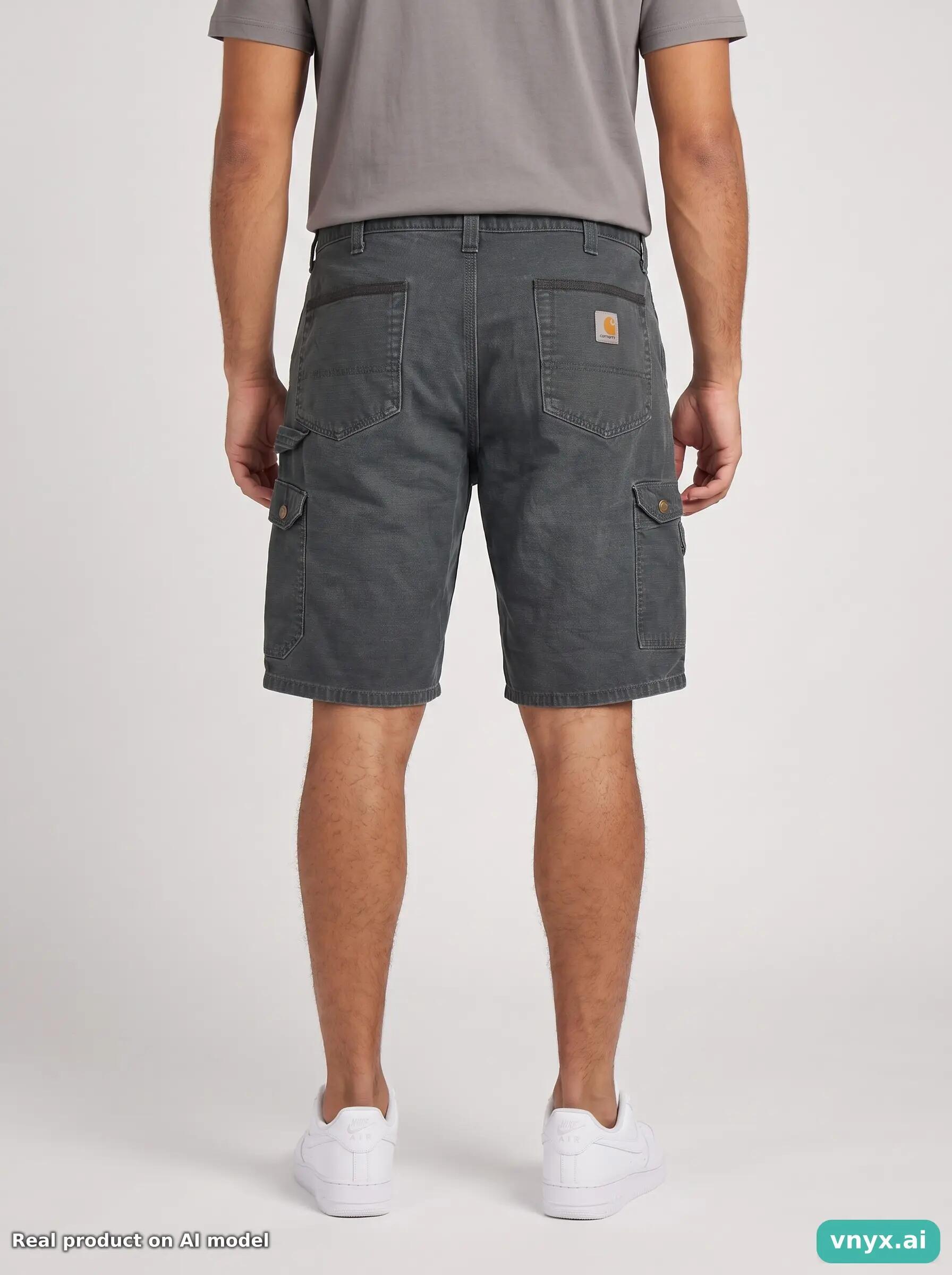Second Life - Vintage Carhartt Charcoal Shorts Men 39 2/6