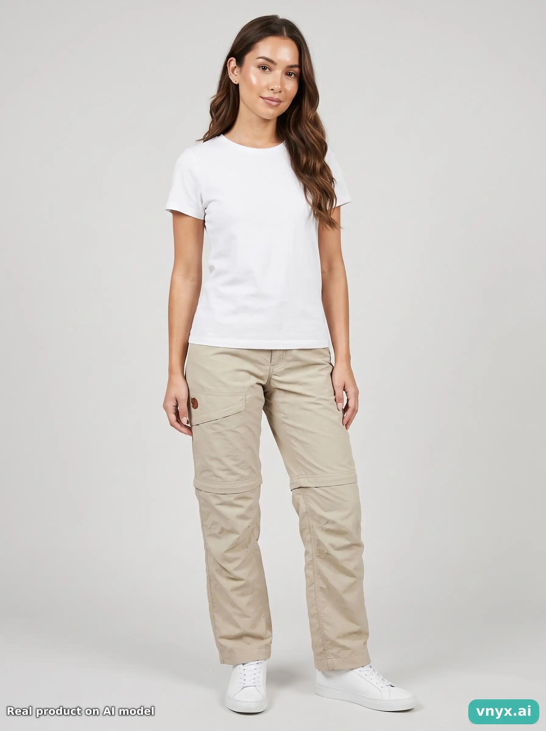 Second Life - Vintage Fjällräven Light Beige Trousers Women 34 3/6