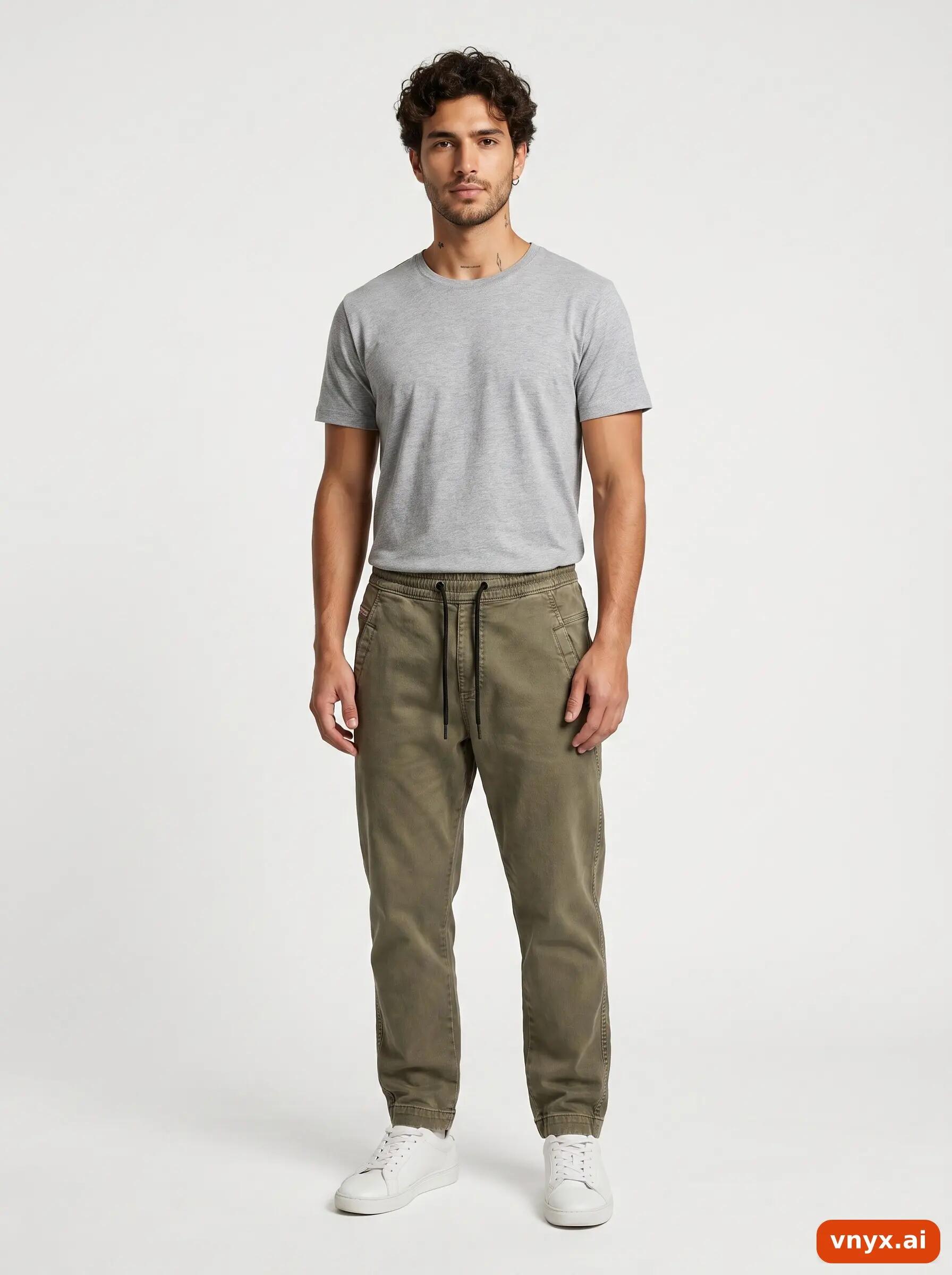 Second Life - Vintage Diesel Olive Green Trousers Men W25 3/6