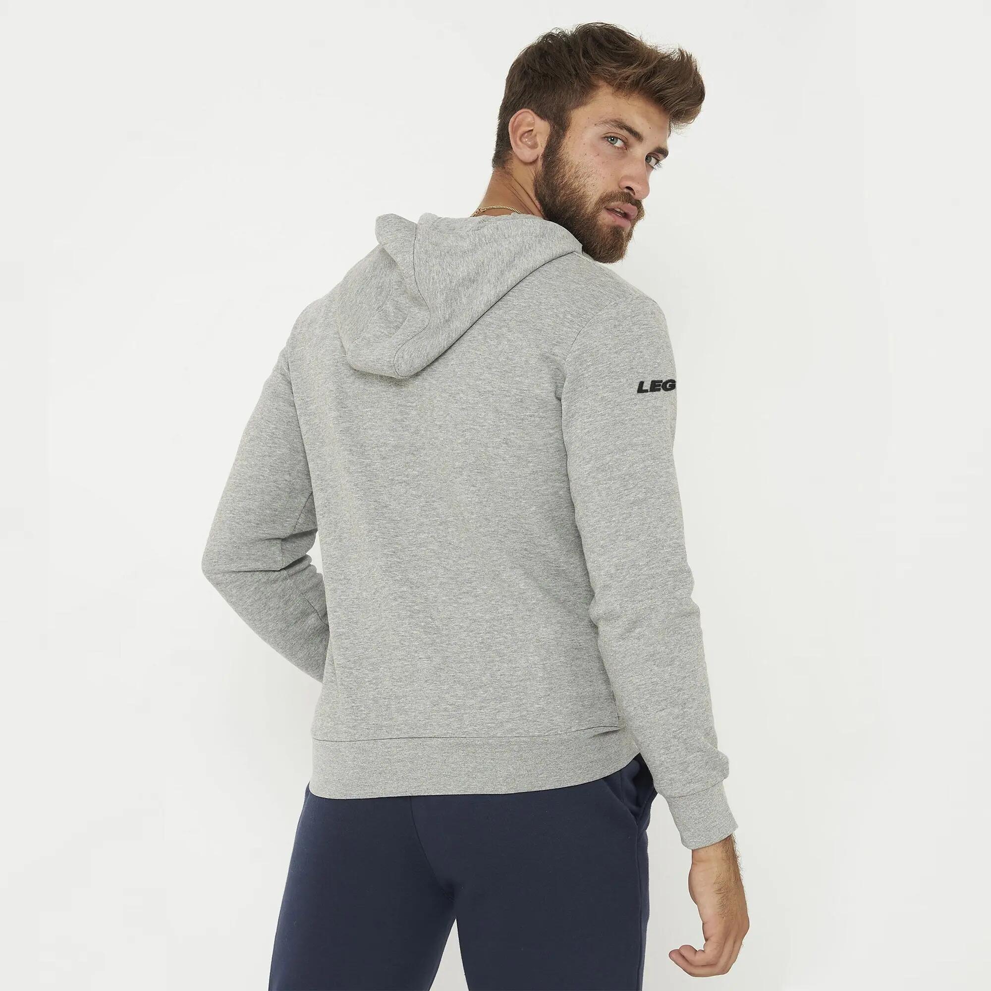 Felpa con cappuccio unisex SARAJEVO grigio melange 4/5
