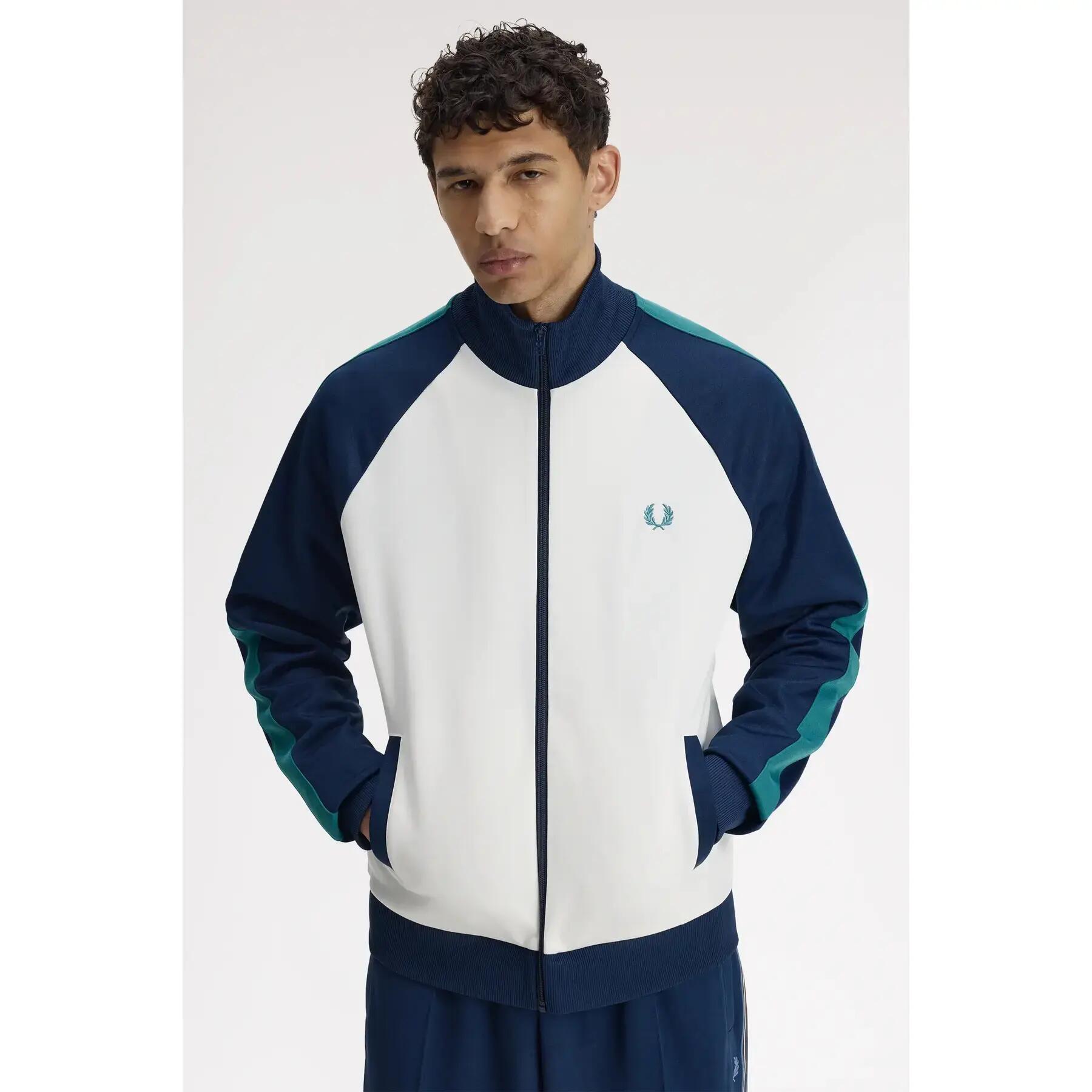 Jas met contrasterende mouwen Fred Perry 3/7