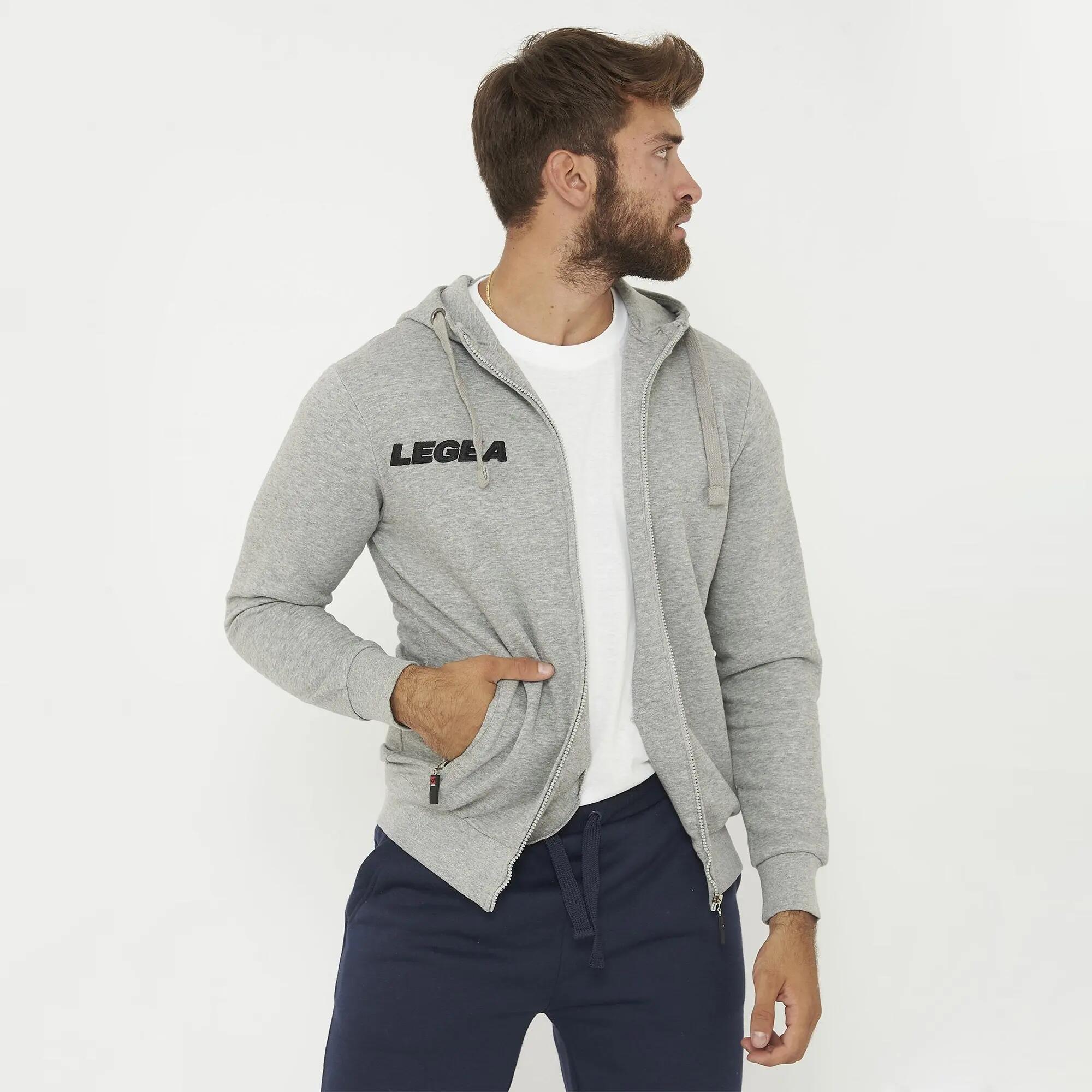 Felpa con cappuccio unisex SARAJEVO grigio melange 2/5