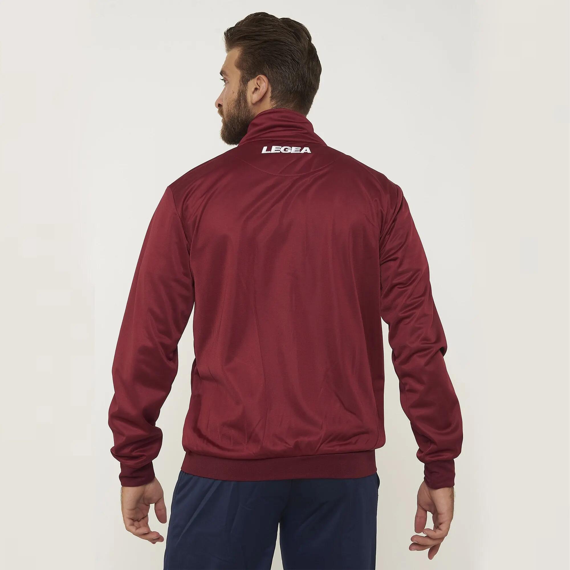 Unisex zip-up jacket CUBA burgundy 2/7