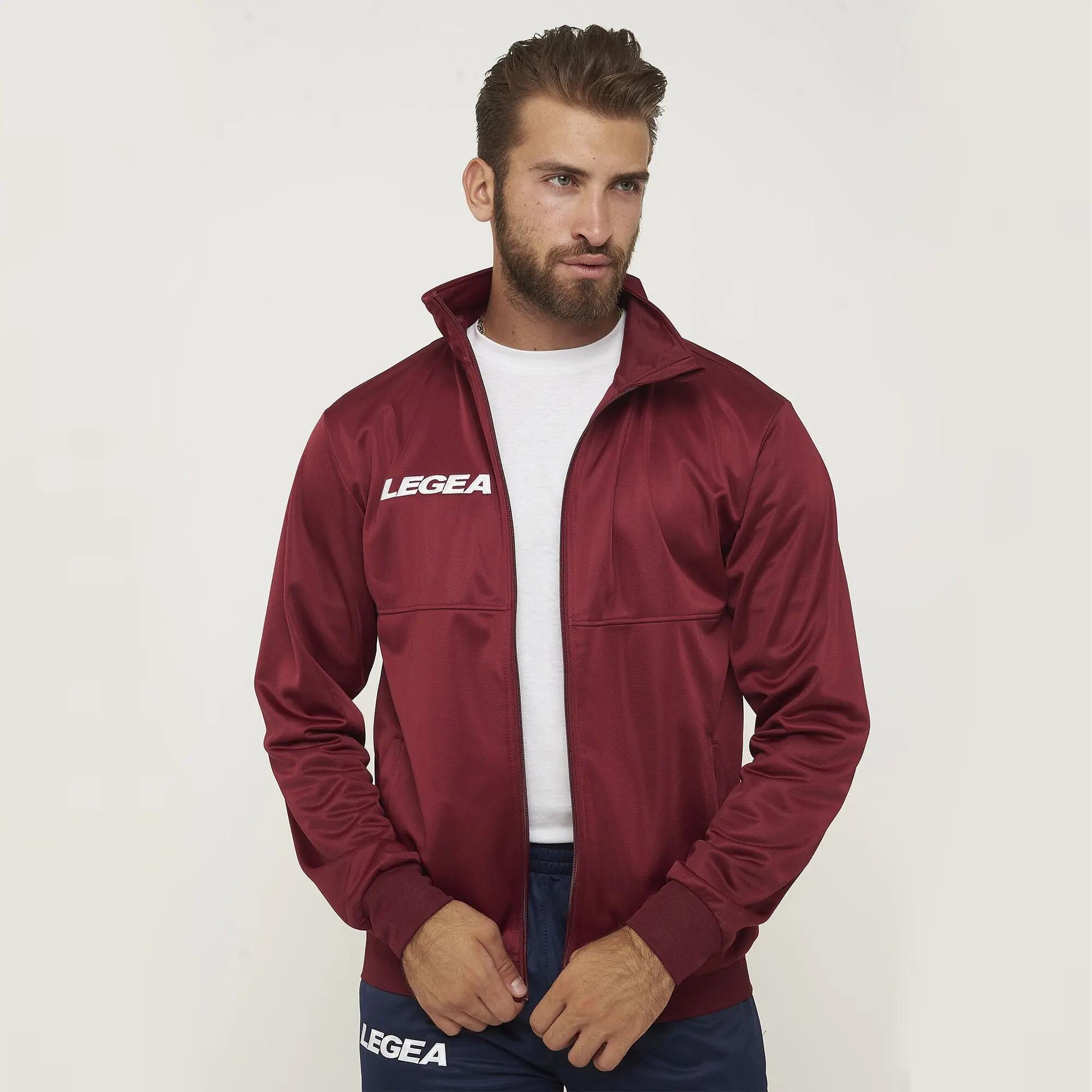 Unisex zip-up jacket CUBA burgundy 3/7