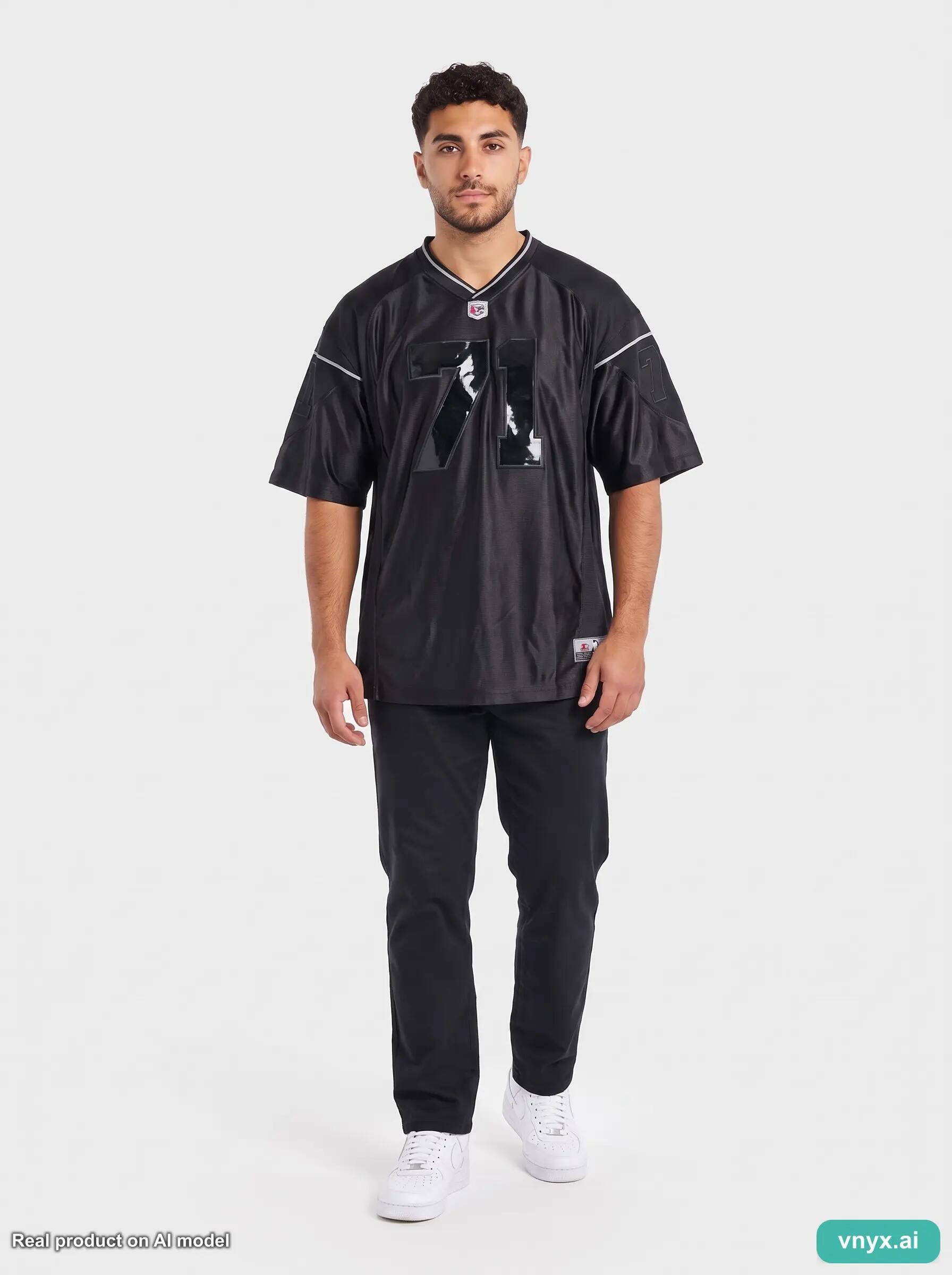 Second Life - Starter Jersey in Black size L Sports T-shirt 5/6