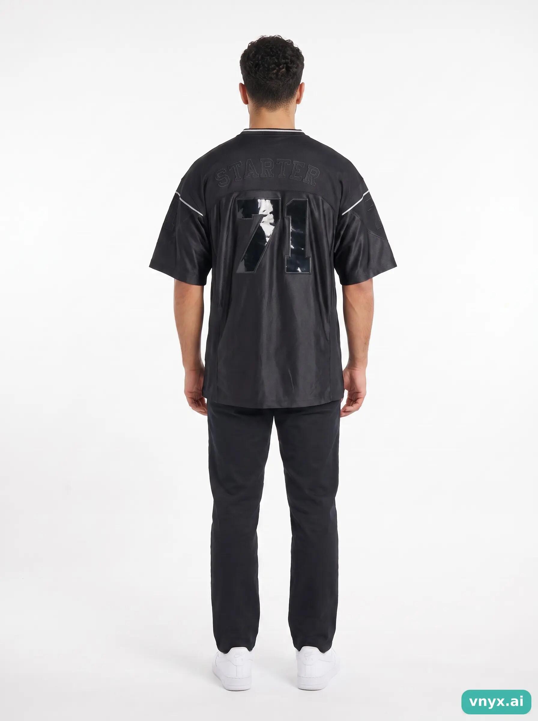 Second Life - Starter Jersey in Black size L Sports T-shirt 4/6