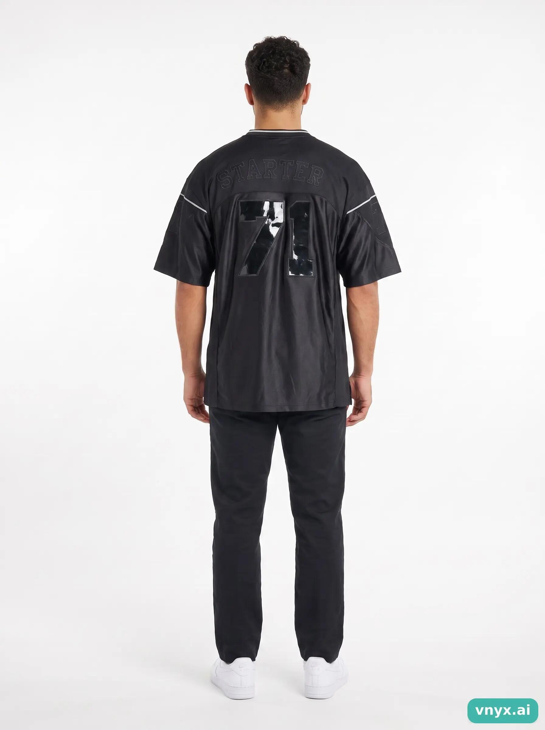 Second Life - Starter Jersey in Black size L Sports T-shirt 2/6