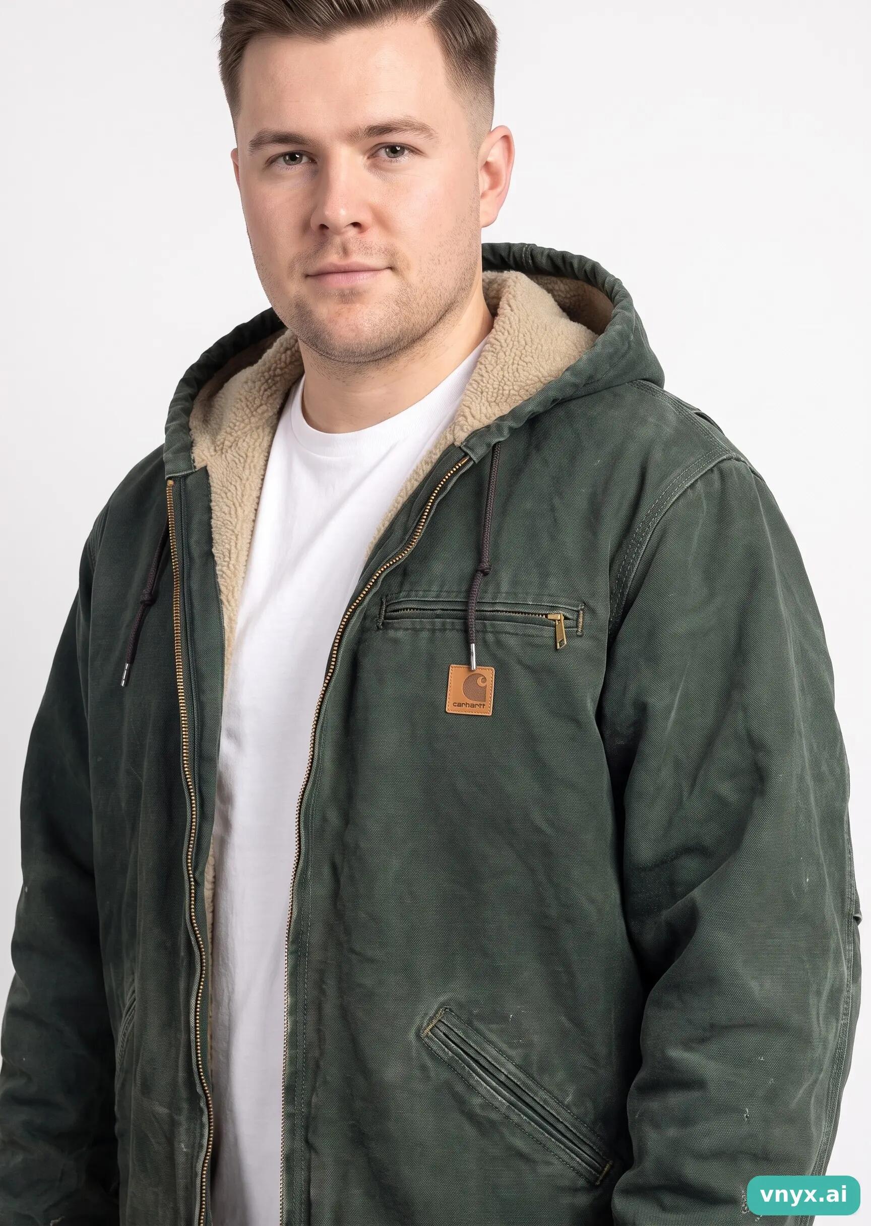 Second Life - Vintage Carhartt Dark Green Outdoor Jacket Men L 5/5