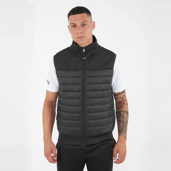 Gilet sans manches zippé d'hiver unisexe ODENSE noir
