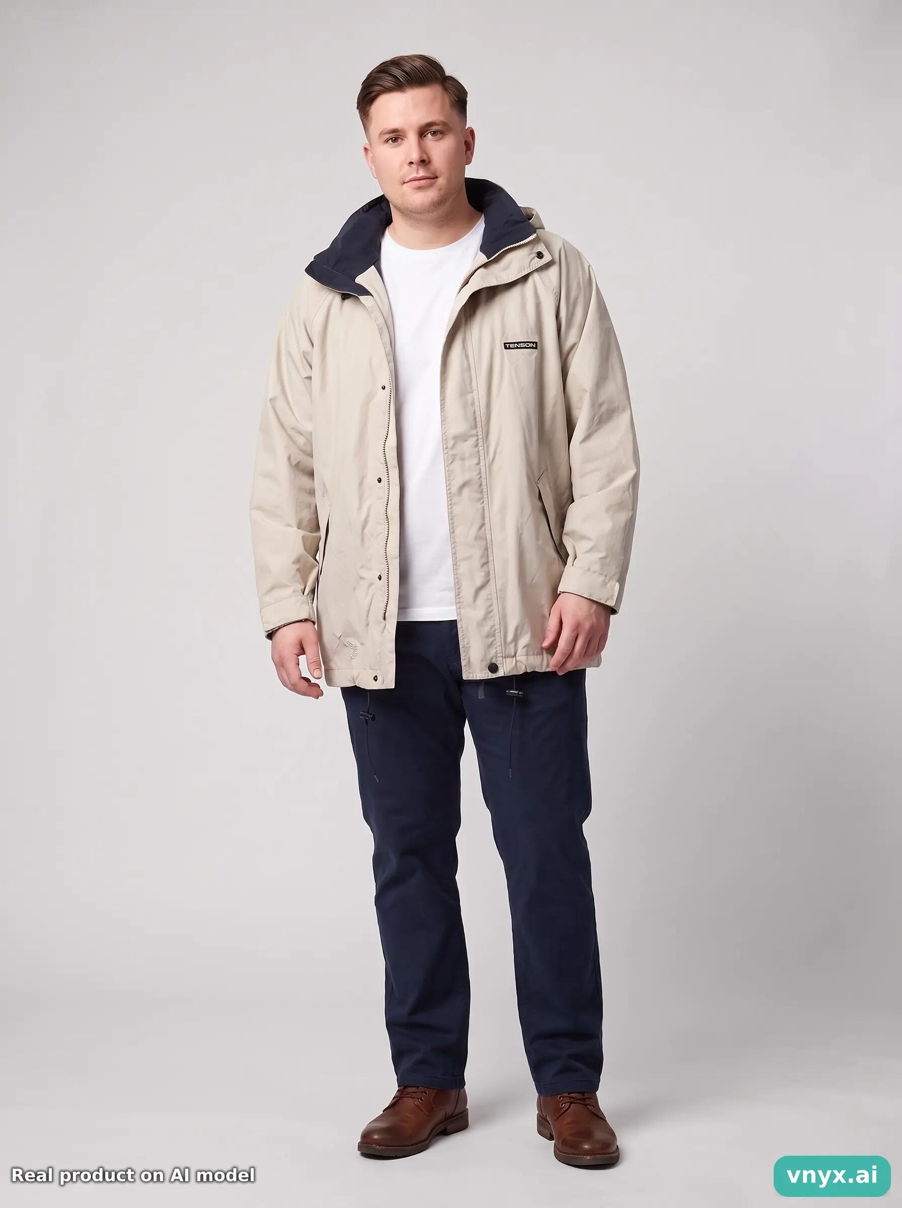Second Life - Vintage Tenson Beige Windbreaker Men L 5/6