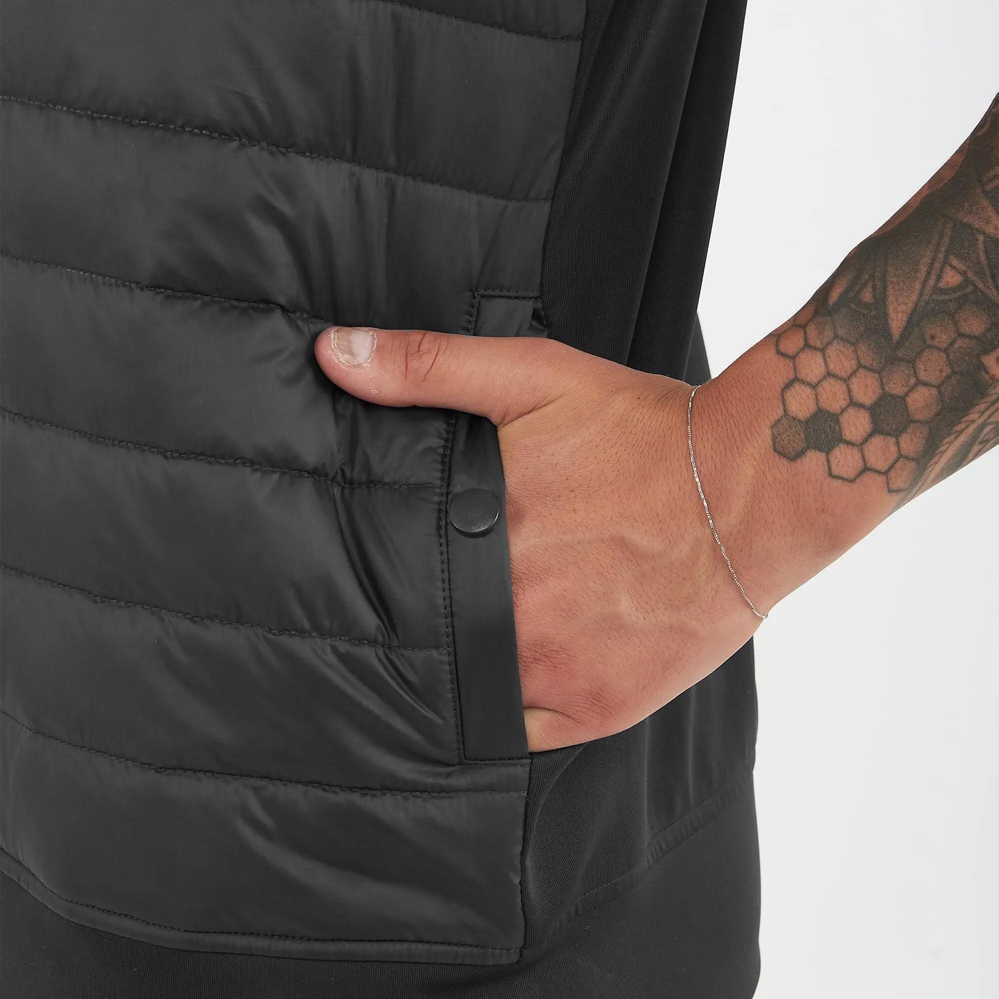 Gilet sans manches zippé d'hiver unisexe ODENSE noir 6/8