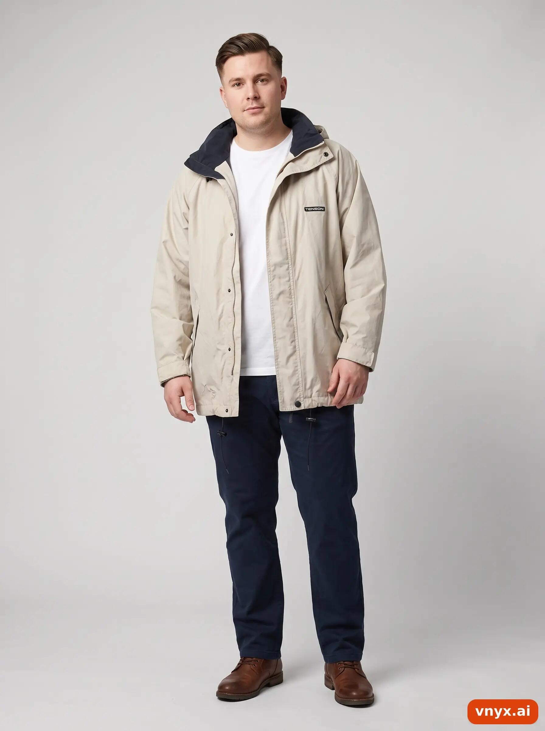 Second Life - Vintage Tenson Beige Windbreaker Men L 3/6