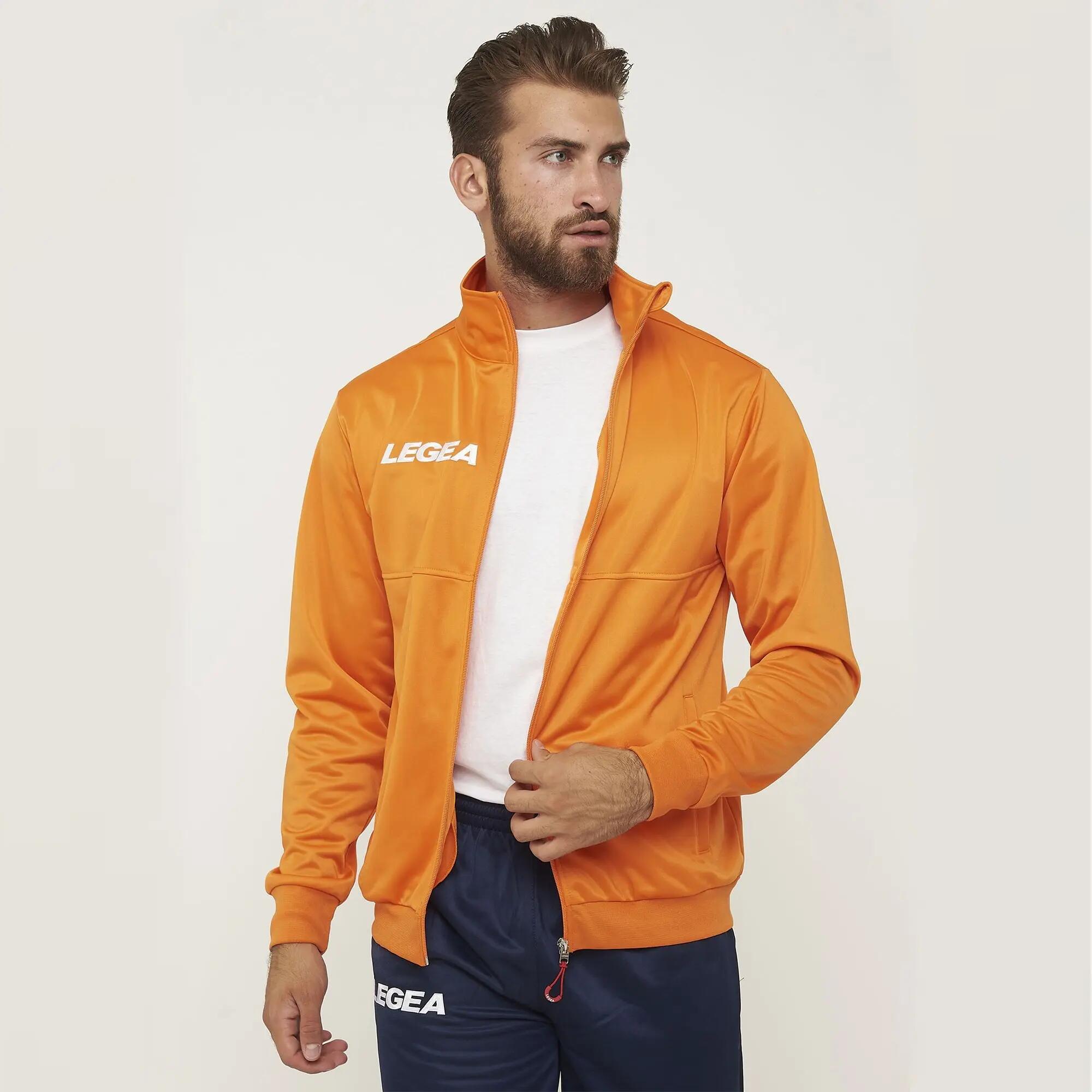 Unisex zip-up jacket CUBA orange 3/8