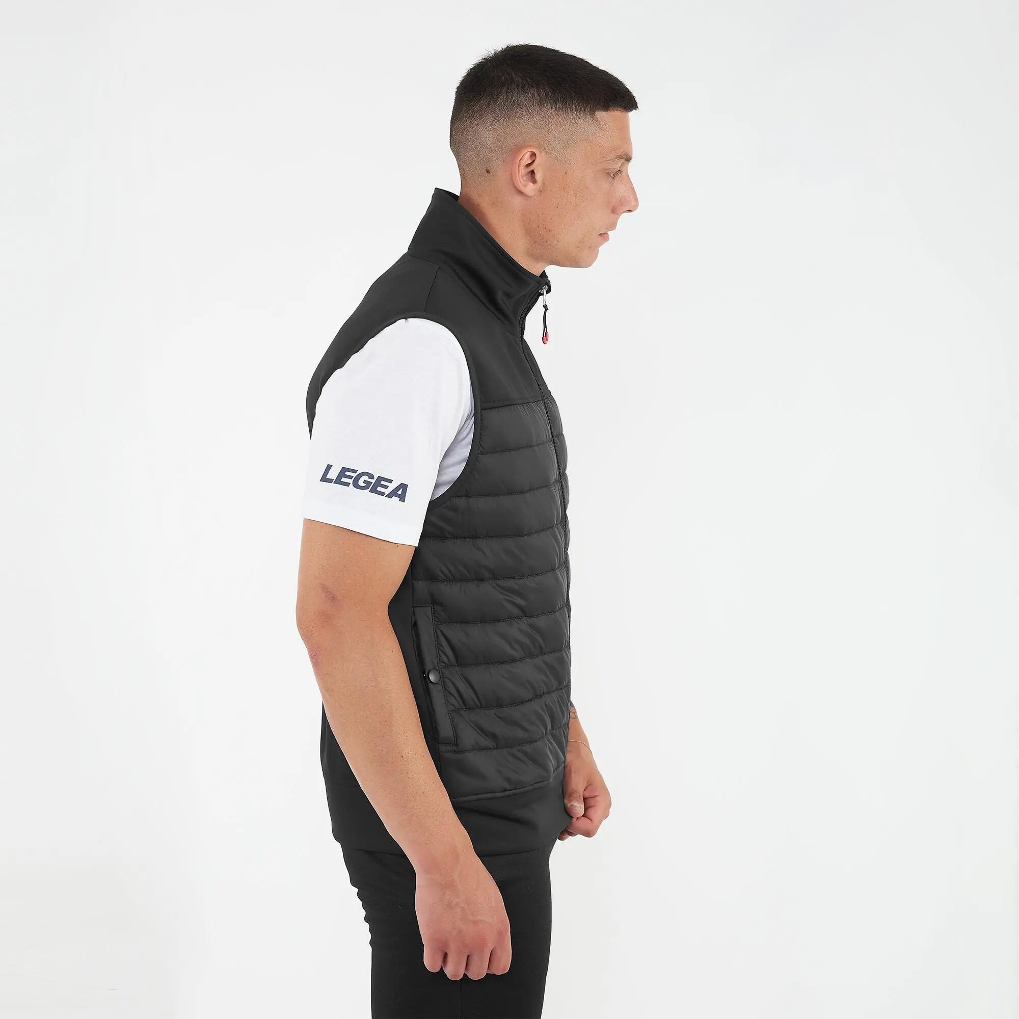 Gilet sans manches zippé d'hiver unisexe ODENSE noir 2/8