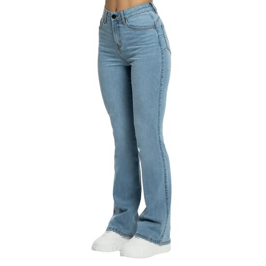 Lange Flared Jeans Damen Gym Glamour Perfect