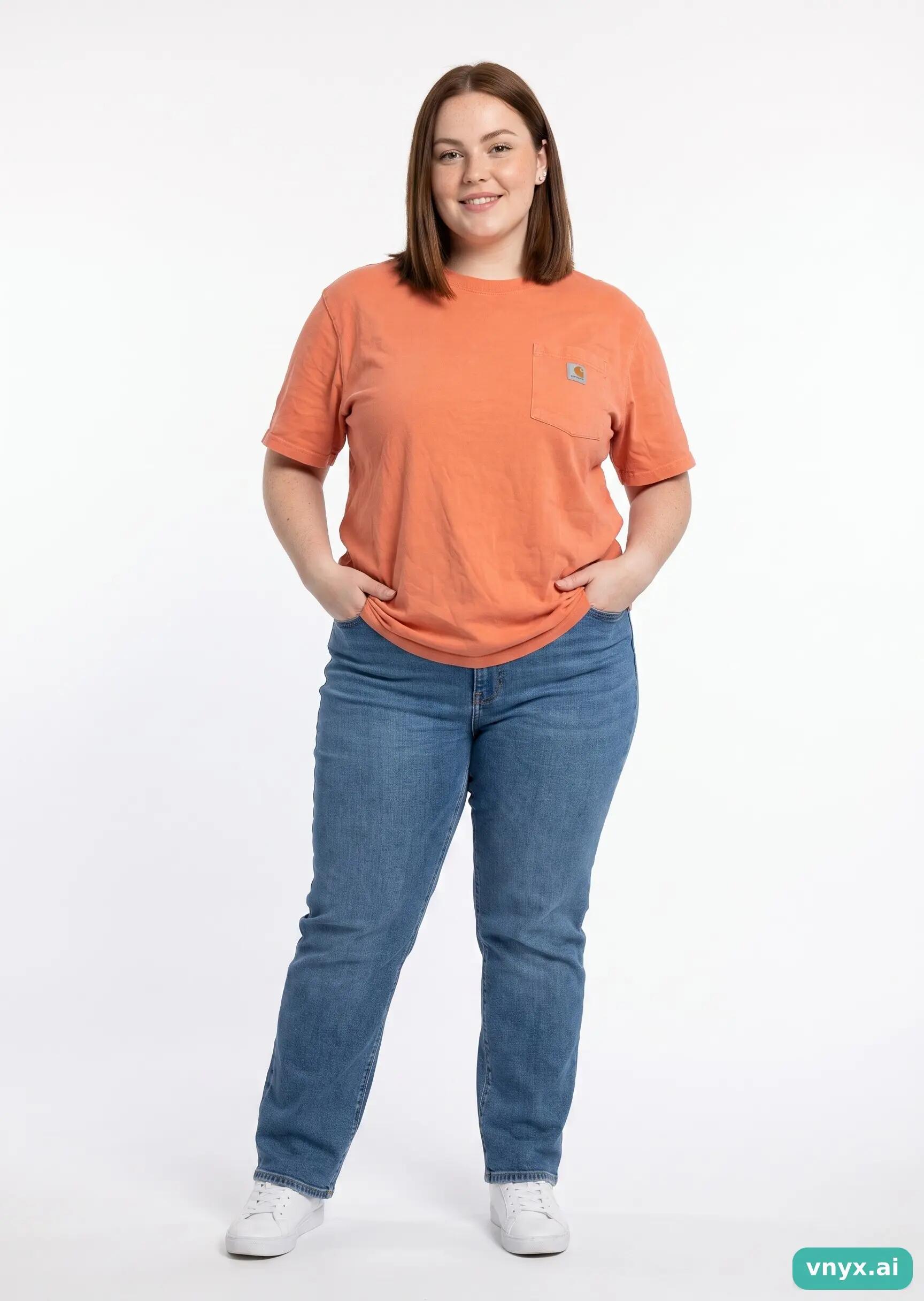 Second Life - Loose Fit Carhartt T-Shirt in Orange 3/5