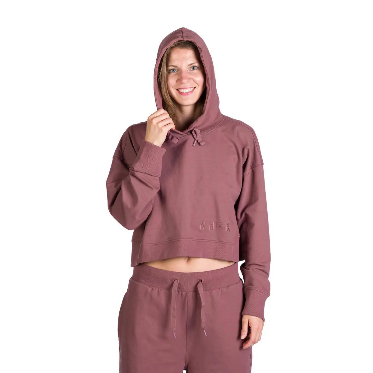 Dámská volnočasová zkrácená oversize mikina s kapucí PATTI 8/10