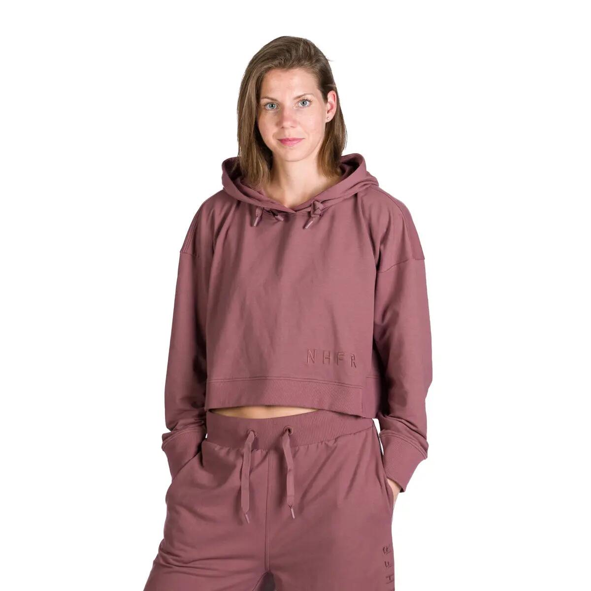 Dámská volnočasová zkrácená oversize mikina s kapucí PATTI 6/10