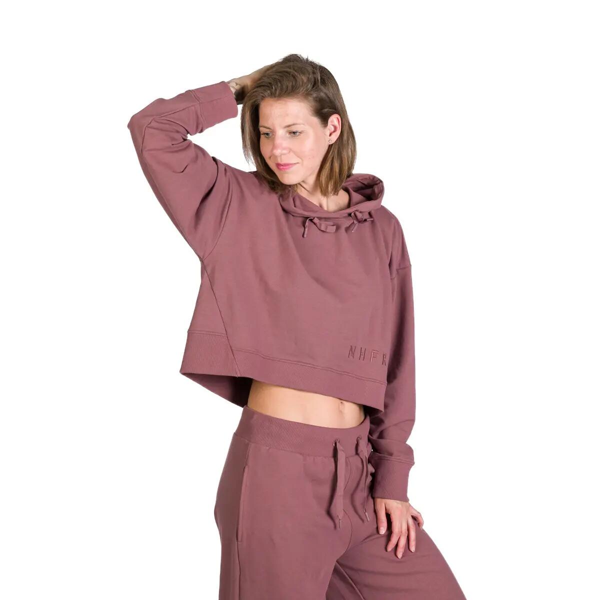 Dámská volnočasová zkrácená oversize mikina s kapucí PATTI 5/10
