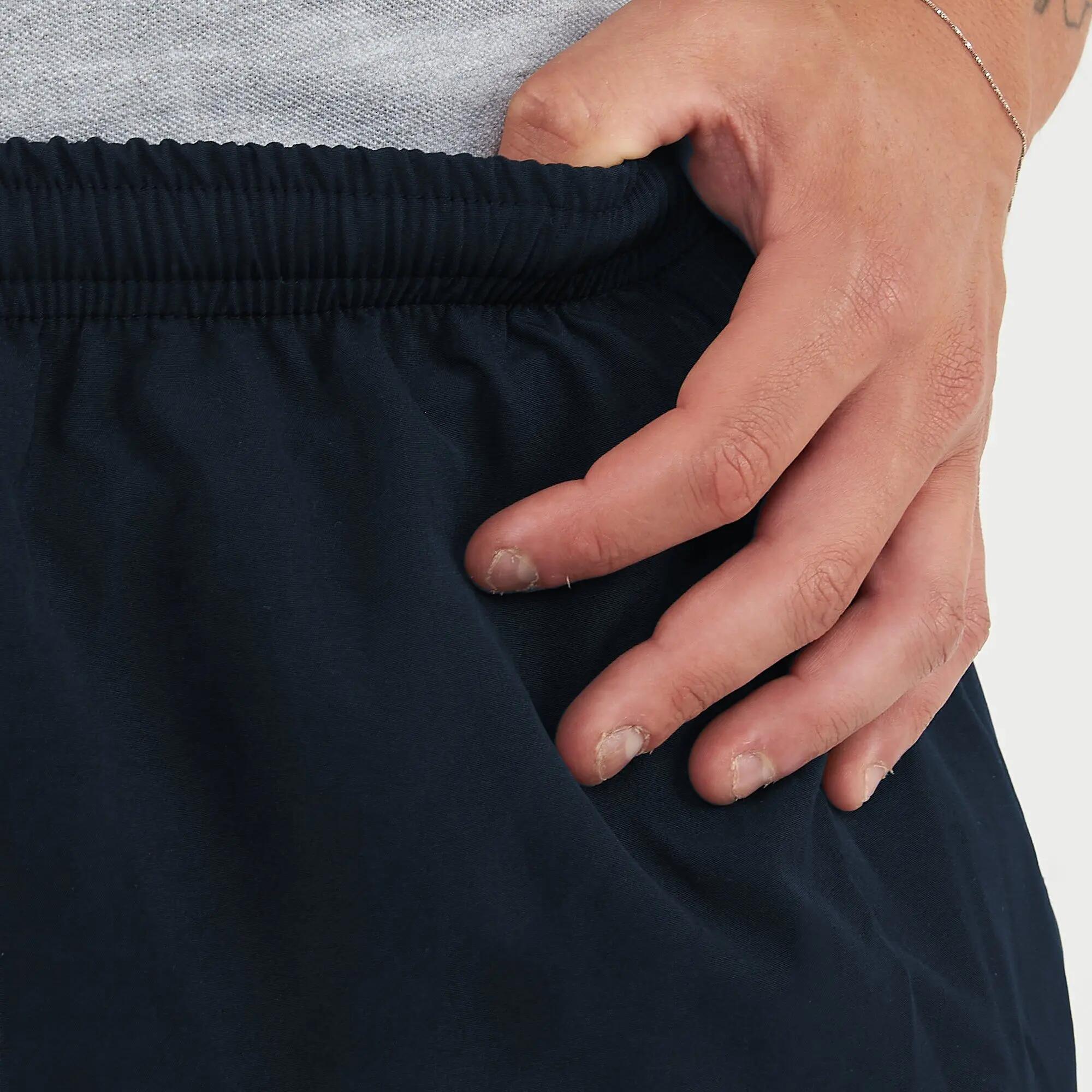 Pantalón corto de fútbol unisex SMASH azul marino 6/7