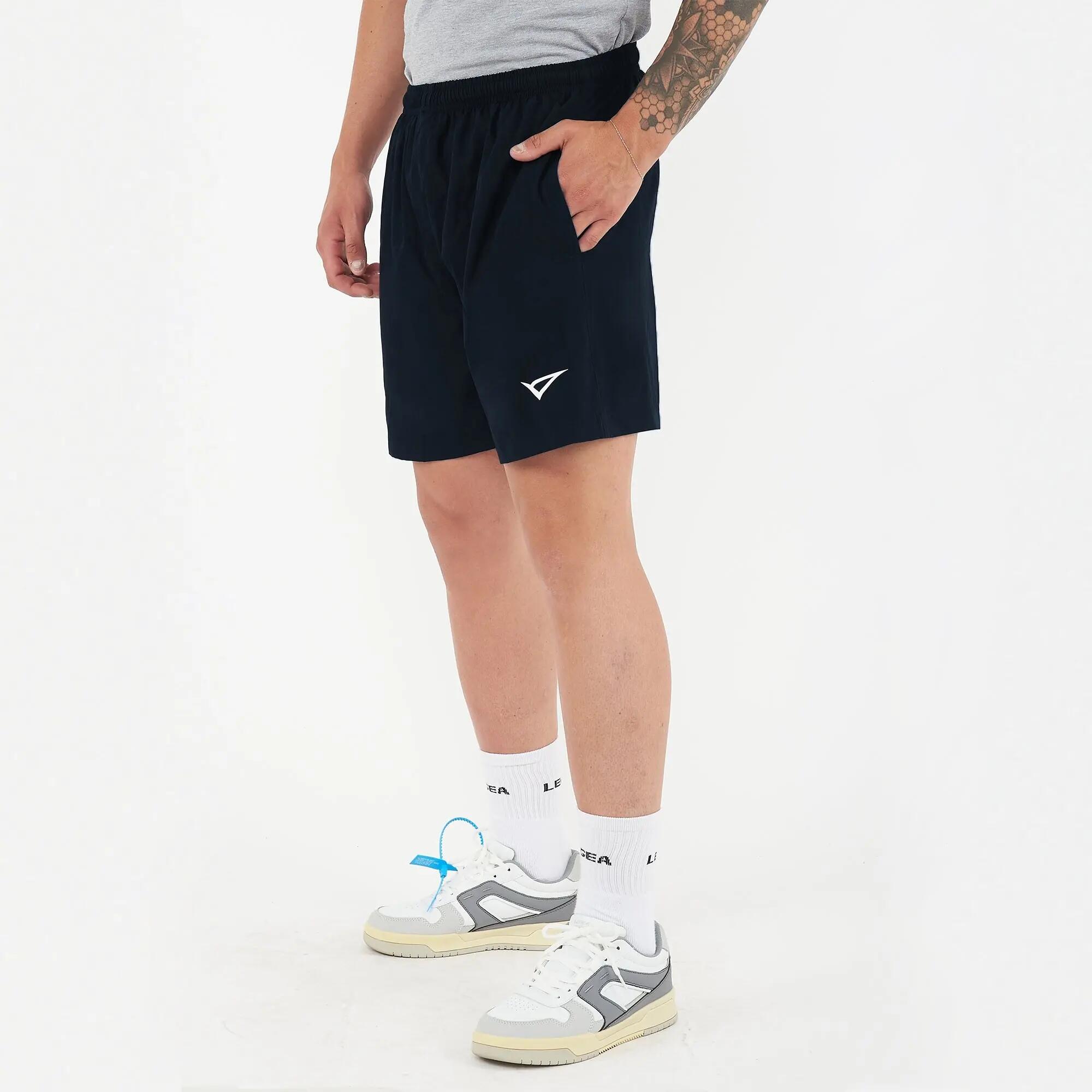 Pantalón corto de fútbol unisex SMASH azul marino 2/7