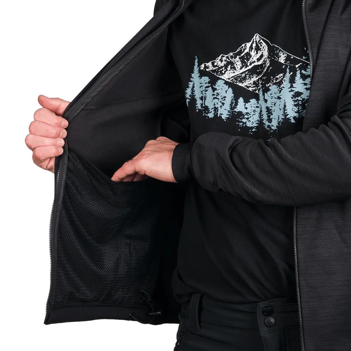 Pánská turistická funkční mikina s kapucí DAMMASTOCK 11/11