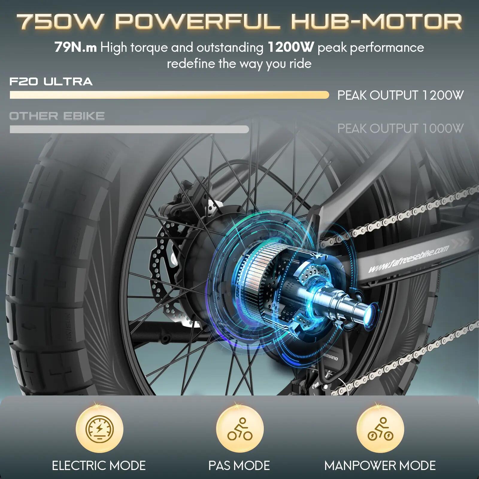 Vélo électrique Fafrees F20 Ultra, batterie 48V 25Ah 8/15
