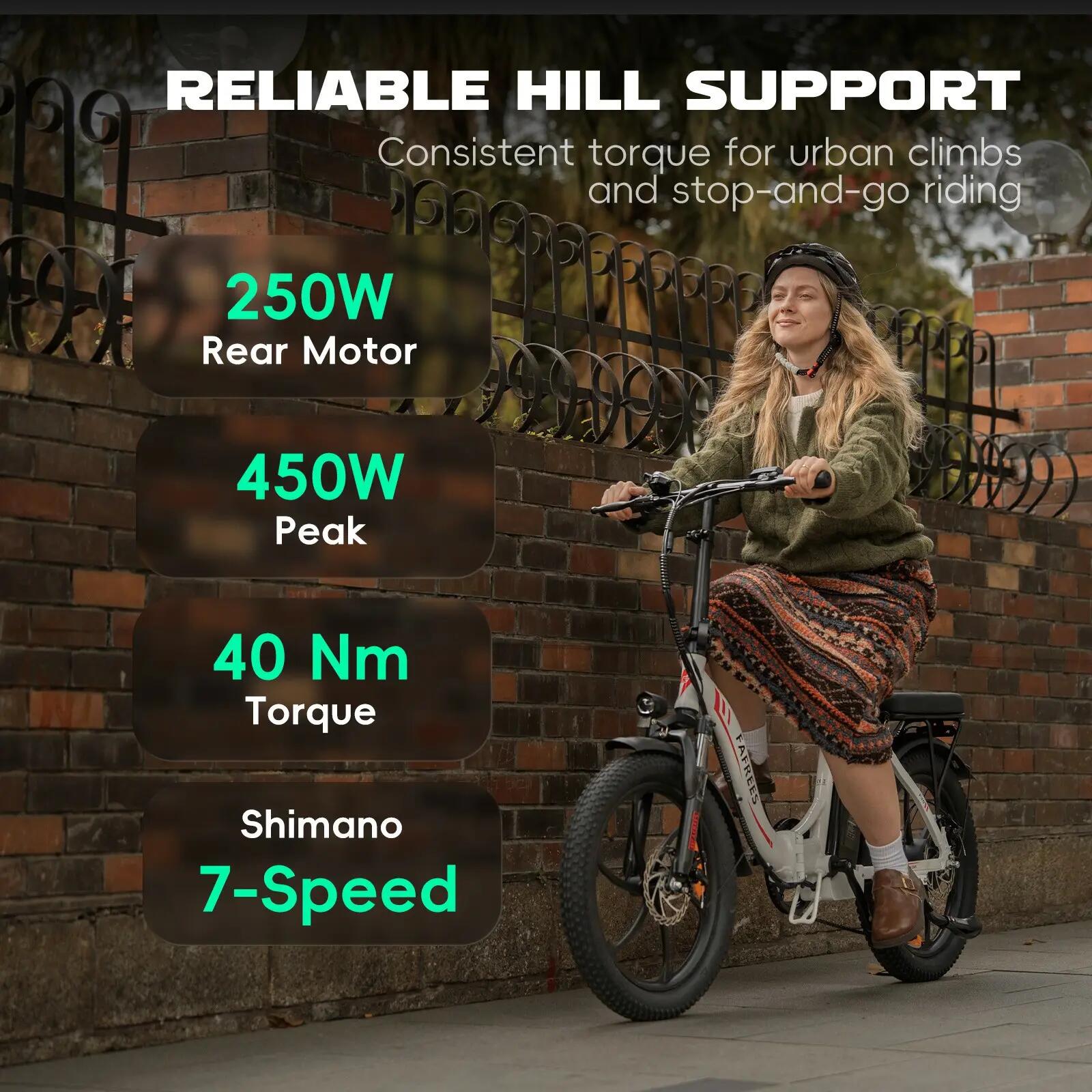 Elektrický bicykel FAFREES F20 20" 250W motor 36V 18Ah skladací 11/15