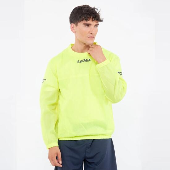 Blouson de pluie à capuche unisexe ANDALUSIA jaune fluo
