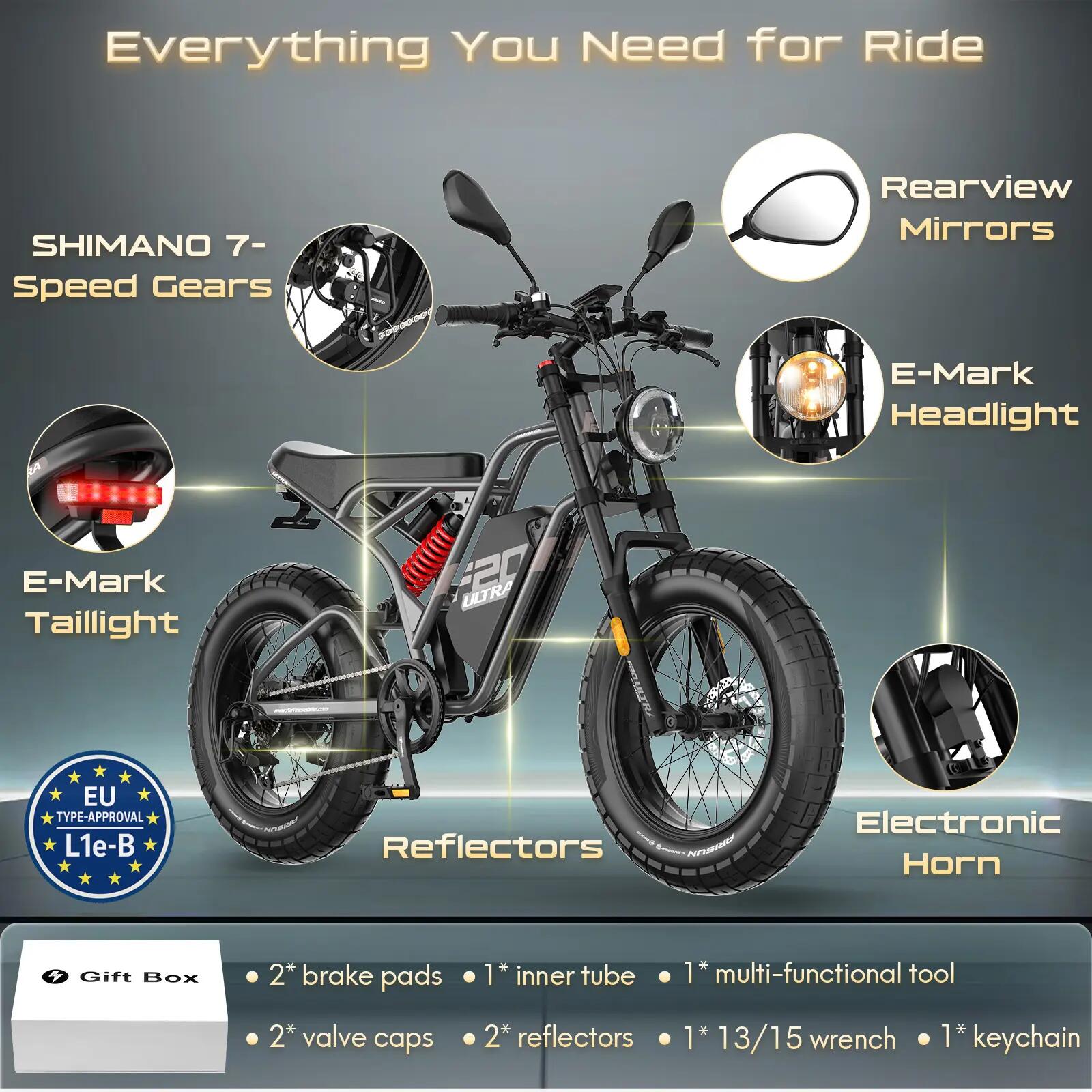 Vélo électrique Fafrees F20 Ultra, batterie 48V 25Ah 15/15