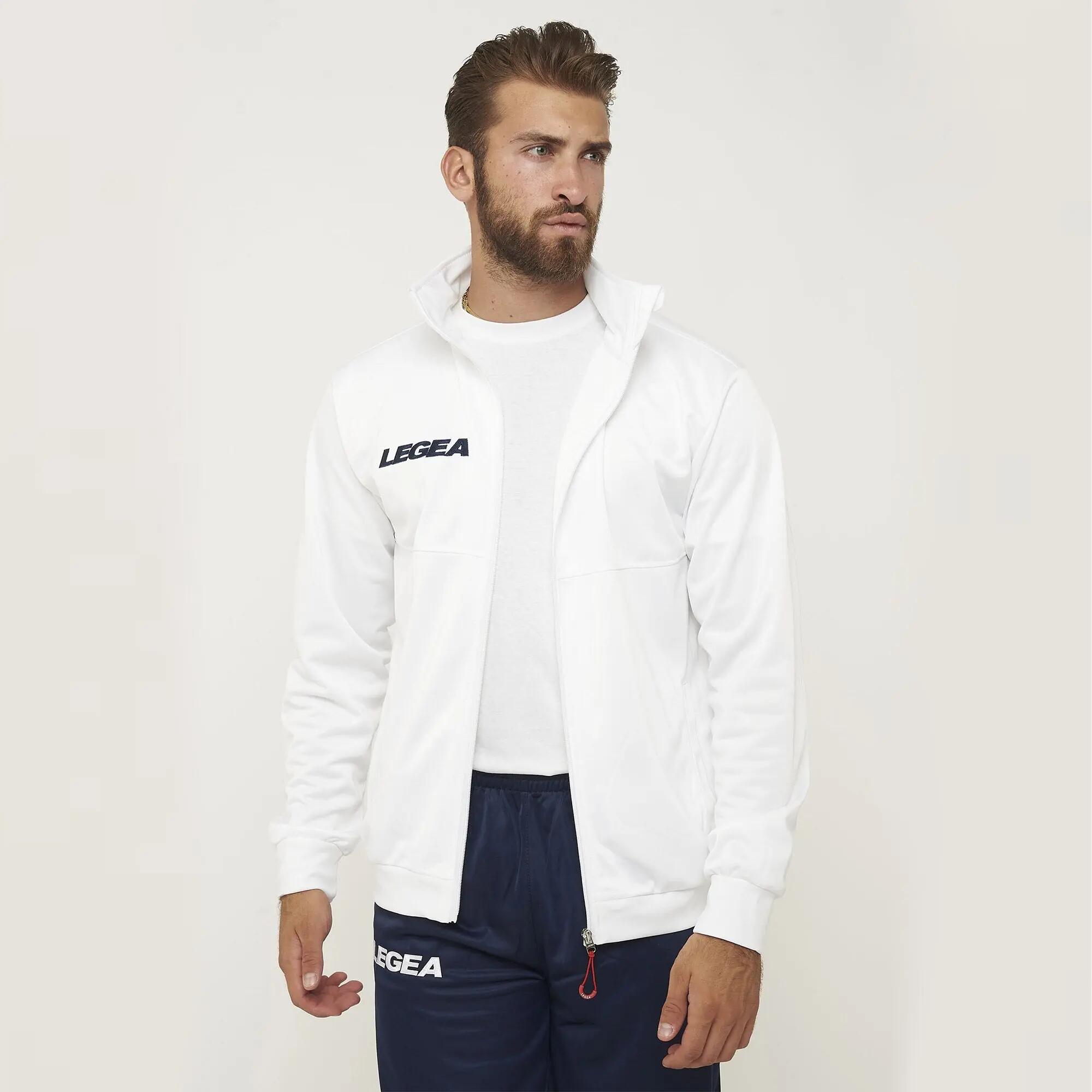 Chaqueta con cremallera unisex CUBA blanca 4/7