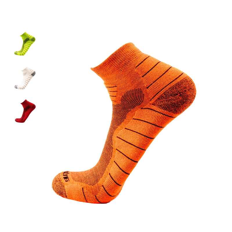 Alpaka Merino Kurze Laufsocken: APEX, Anti-Blasen mit Polsterung und Kompression