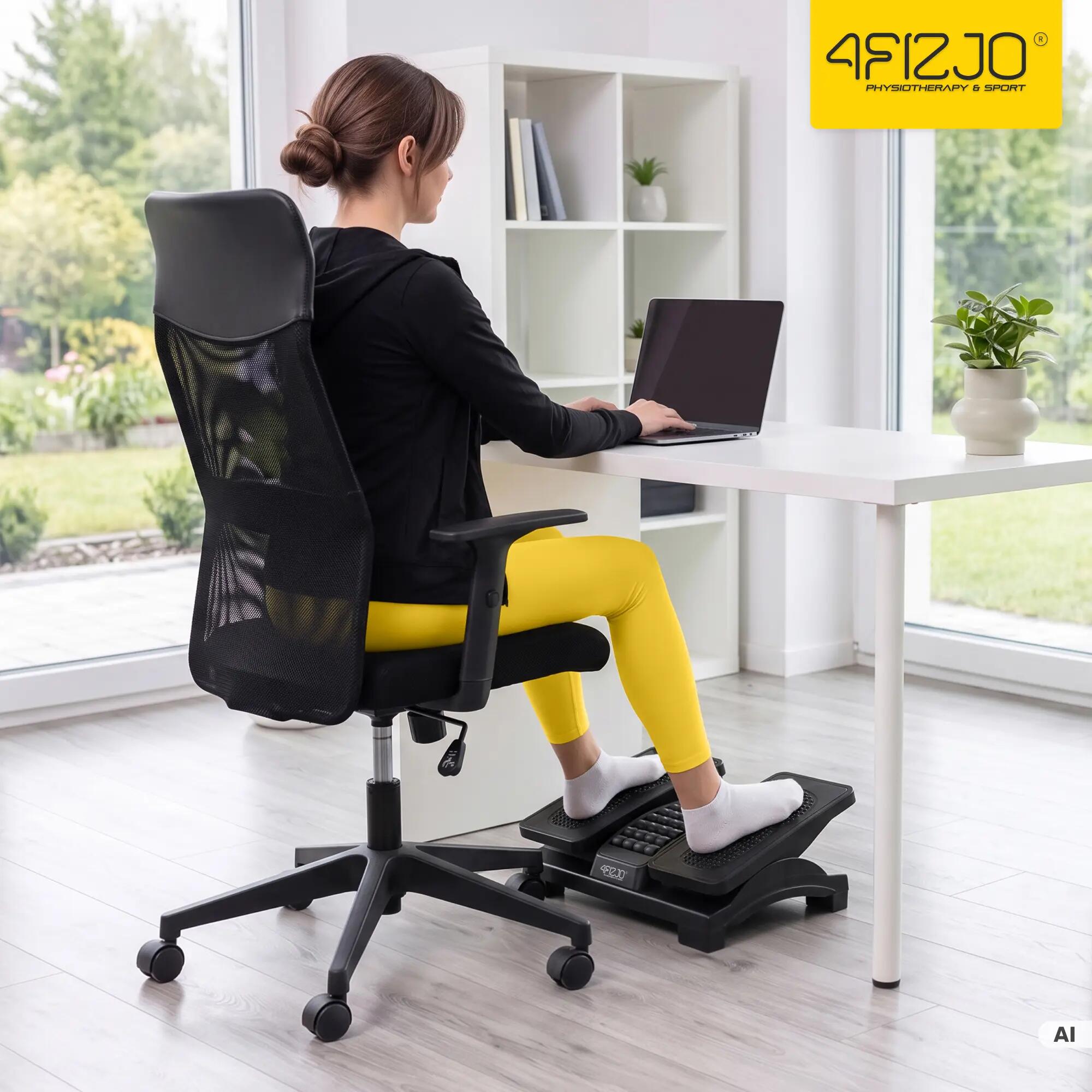 Podnóżek pod biurko regulowany PRO ergonomiczny biurowy 4FIZJO 11/15