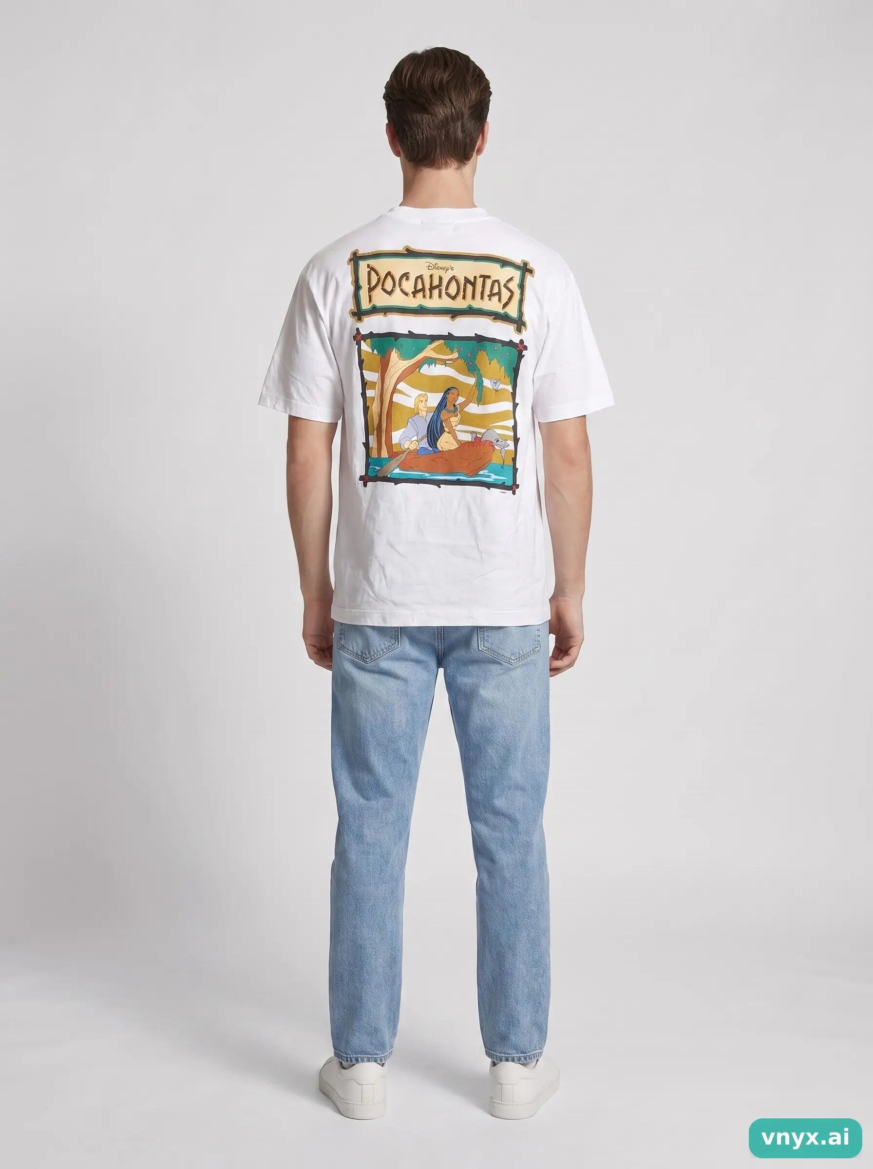 Second Life - Disney Pocahontas White Printed T-Shirt 4/6