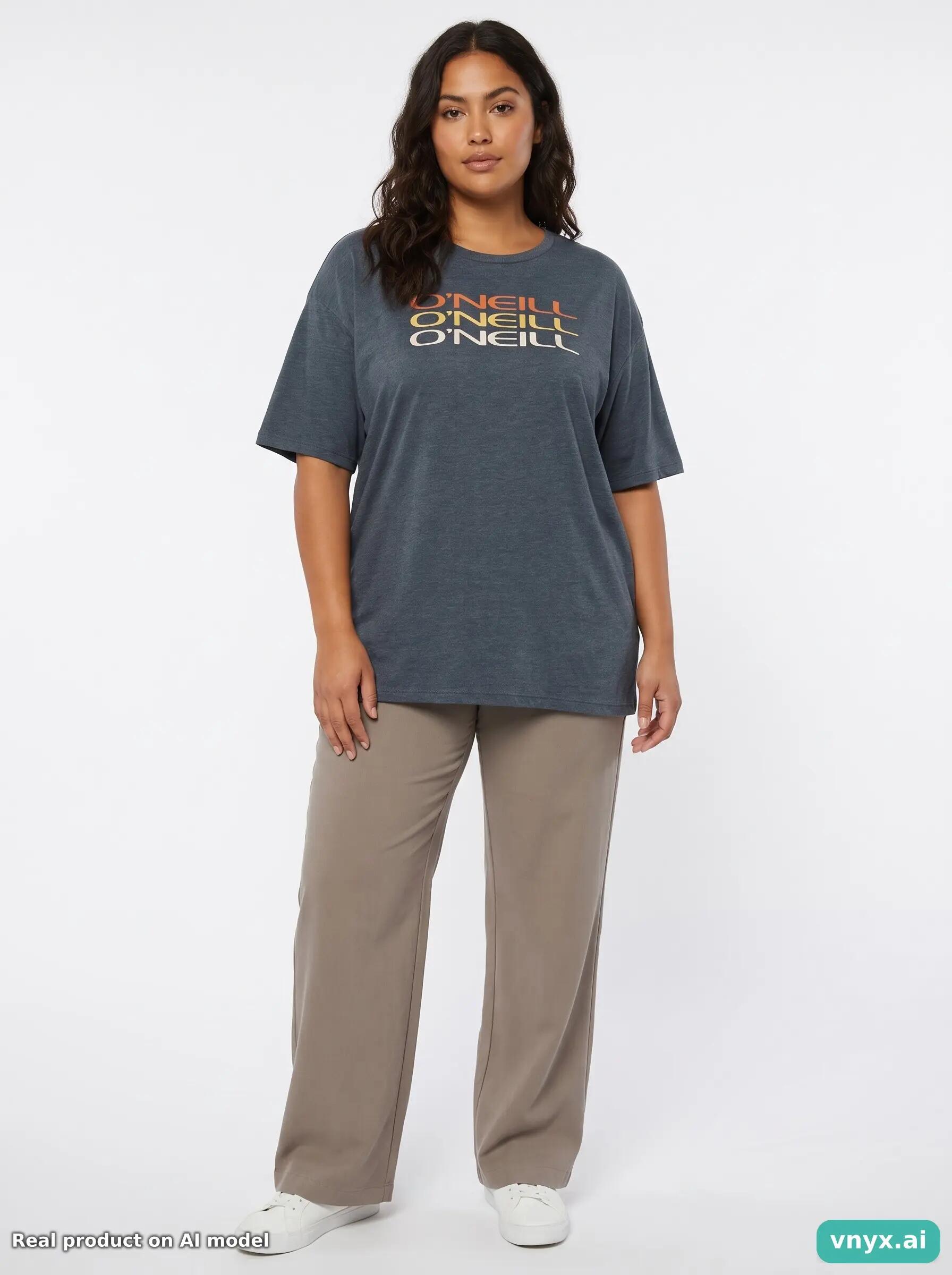 Second Life - Vintage O'Neill Heathered Grey T-Shirt Women L 3/6