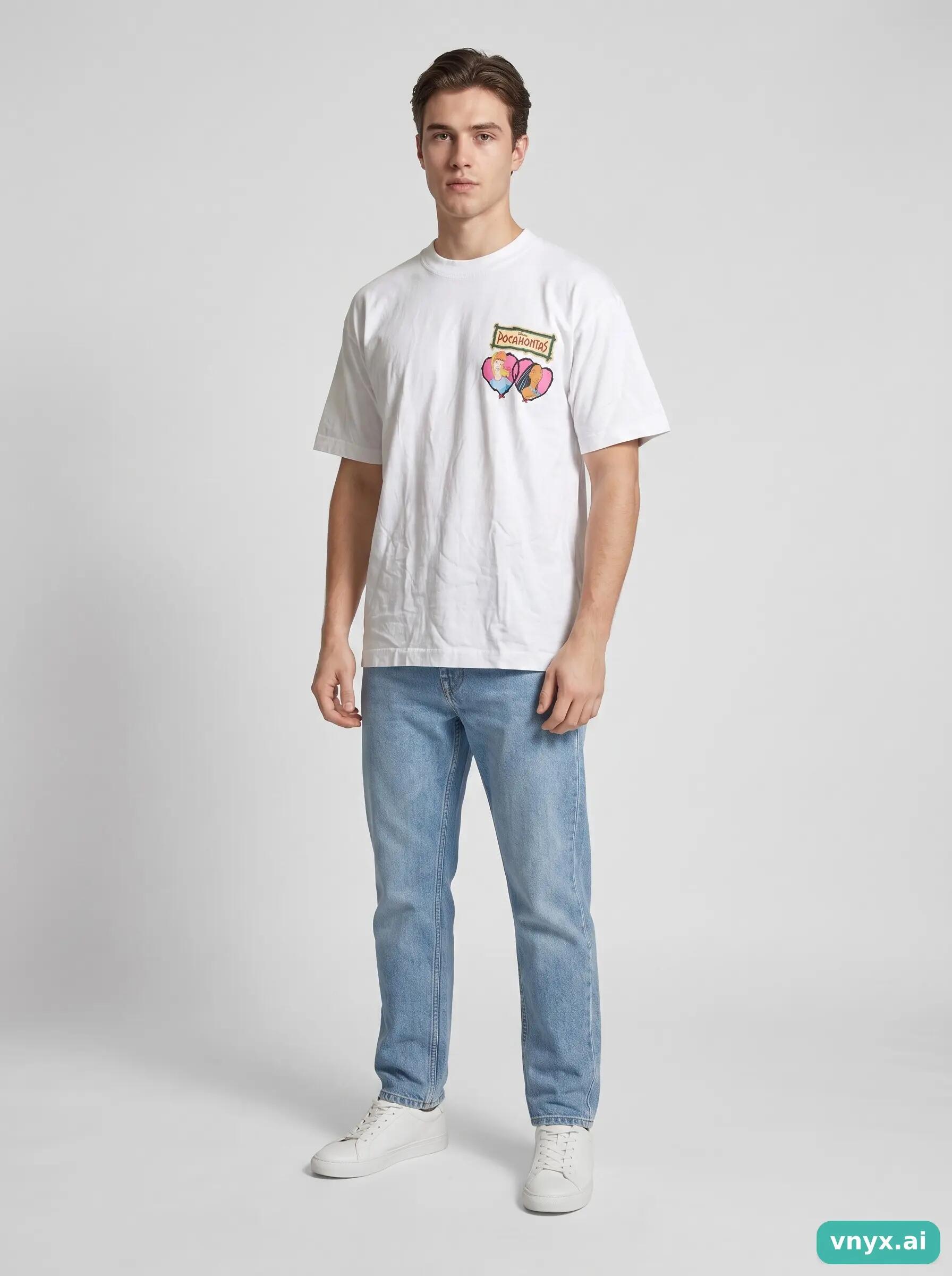 Second Life - Disney Pocahontas White Printed T-Shirt 3/6