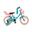 Vélo Enfant Nogan Butterfly - 16 pouces - Turquoise