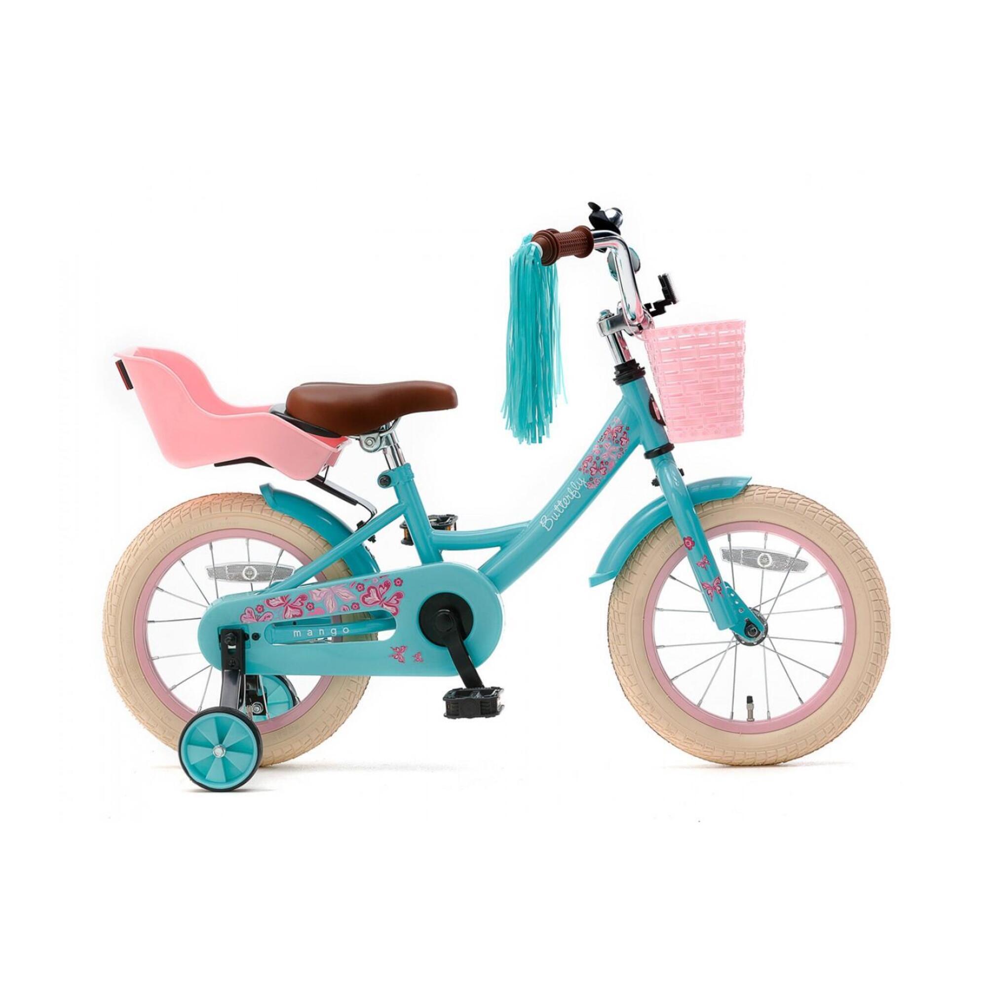 14 Zoll Fahrrad  Kinderfahrrad Mädchen Kinder Stützräder Hollandrad rosa 