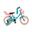 Nogan Butterfly Kinderfiets - 14 inch - Turquoise