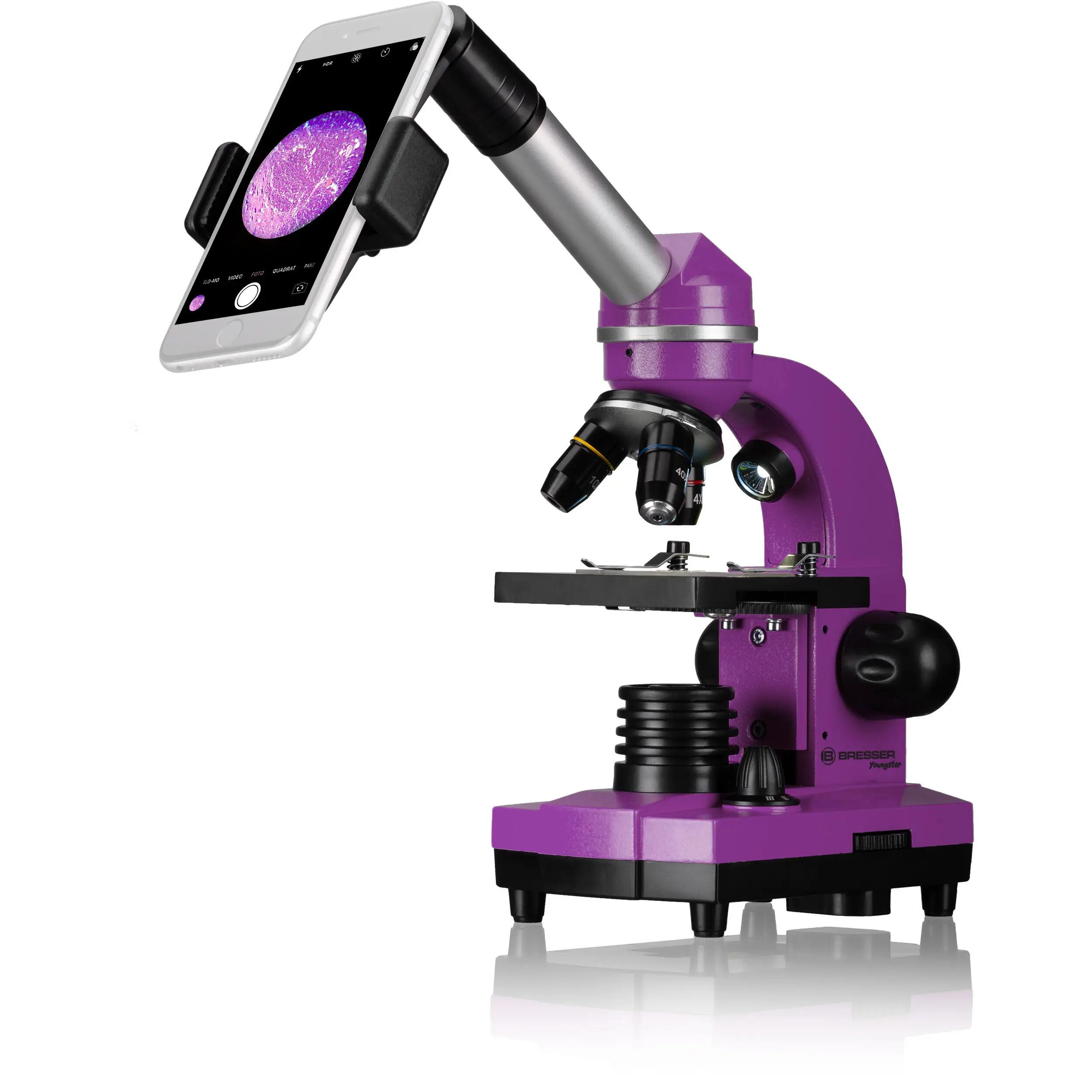Microscopio BRESSER 40x-1600x con Luz LED y Kit Completo de Experimentos 2/5