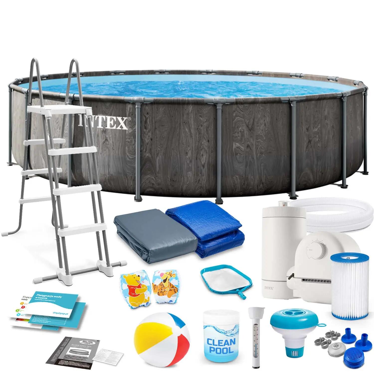 Basen stelażowy Intex 26744ND 18w1 z pompą ogrodowy 549x122 cm 2/10